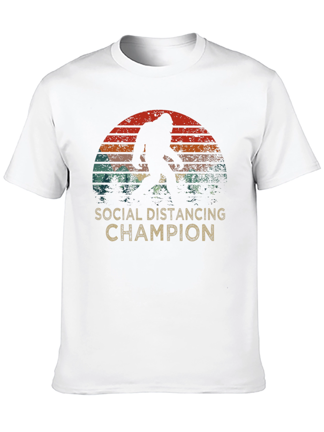 Social Distancing Champion Bigfoot T-Shirt