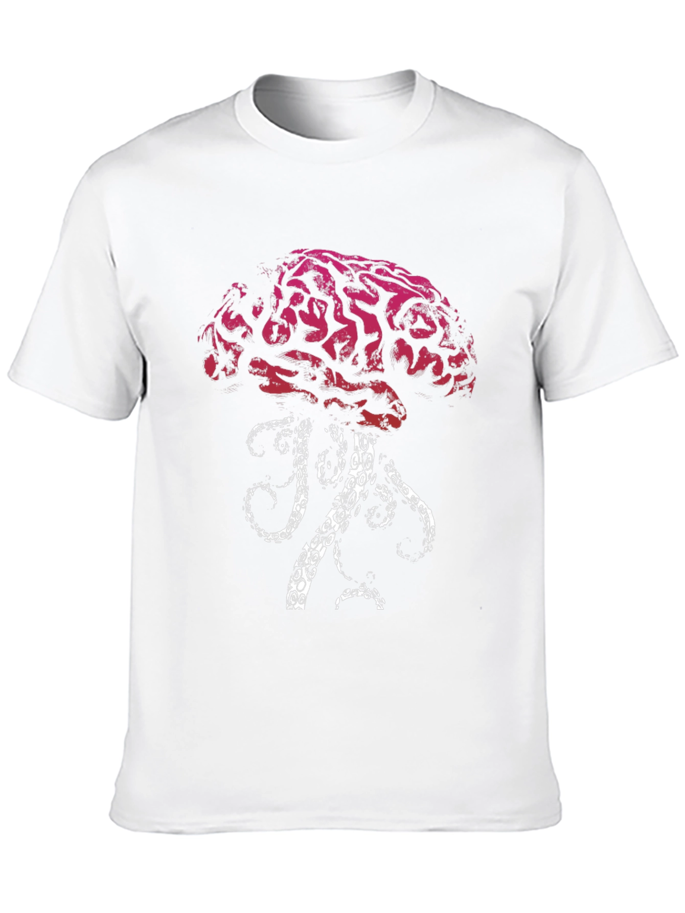Brain Octopus Graphic Tee - Unique Design T-Shirt