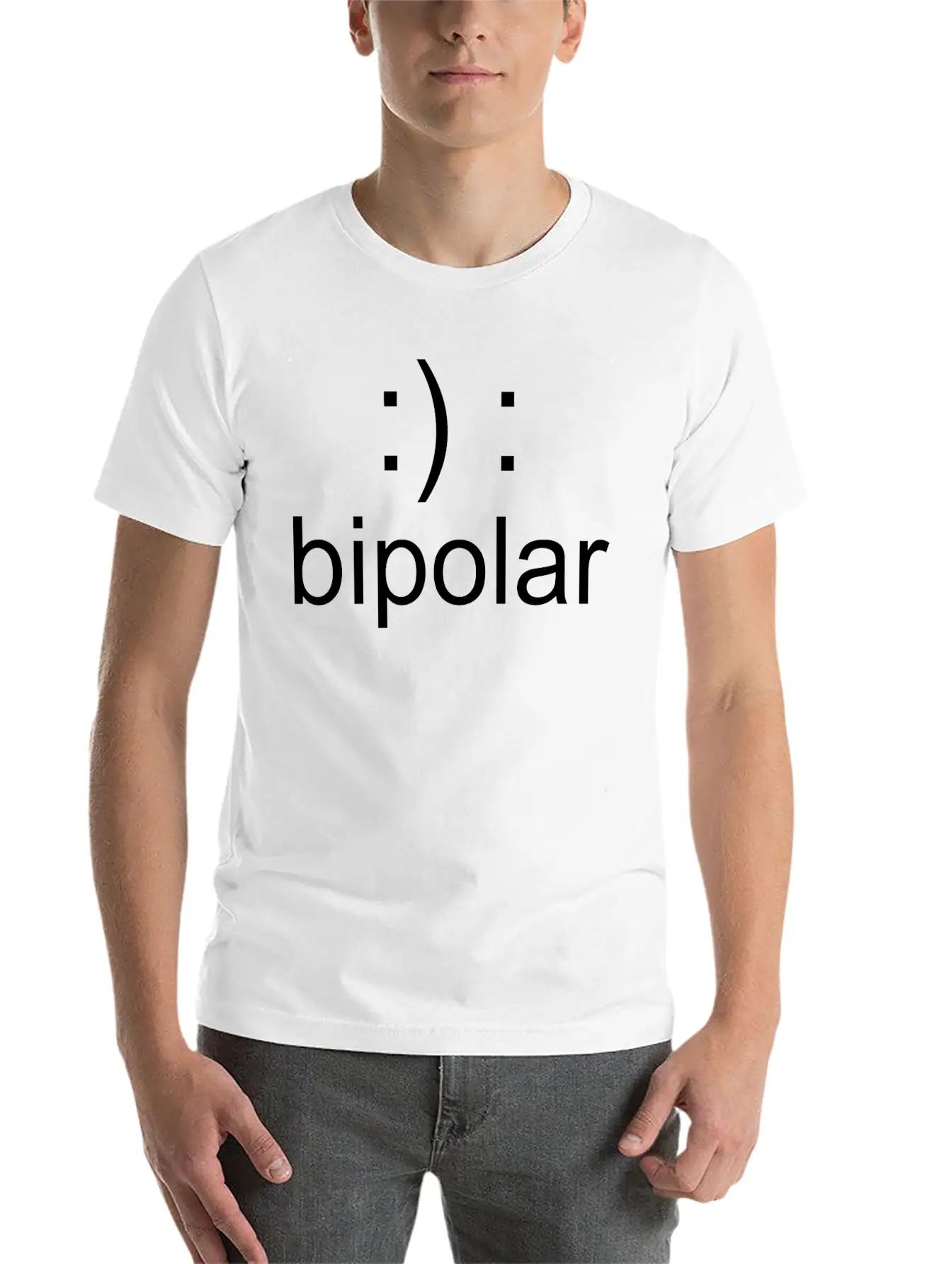 Bipolar - Not Crazy Just Bipolar Lightweight Cotton T-Shirt – Daily Comfort Graphic Shirt