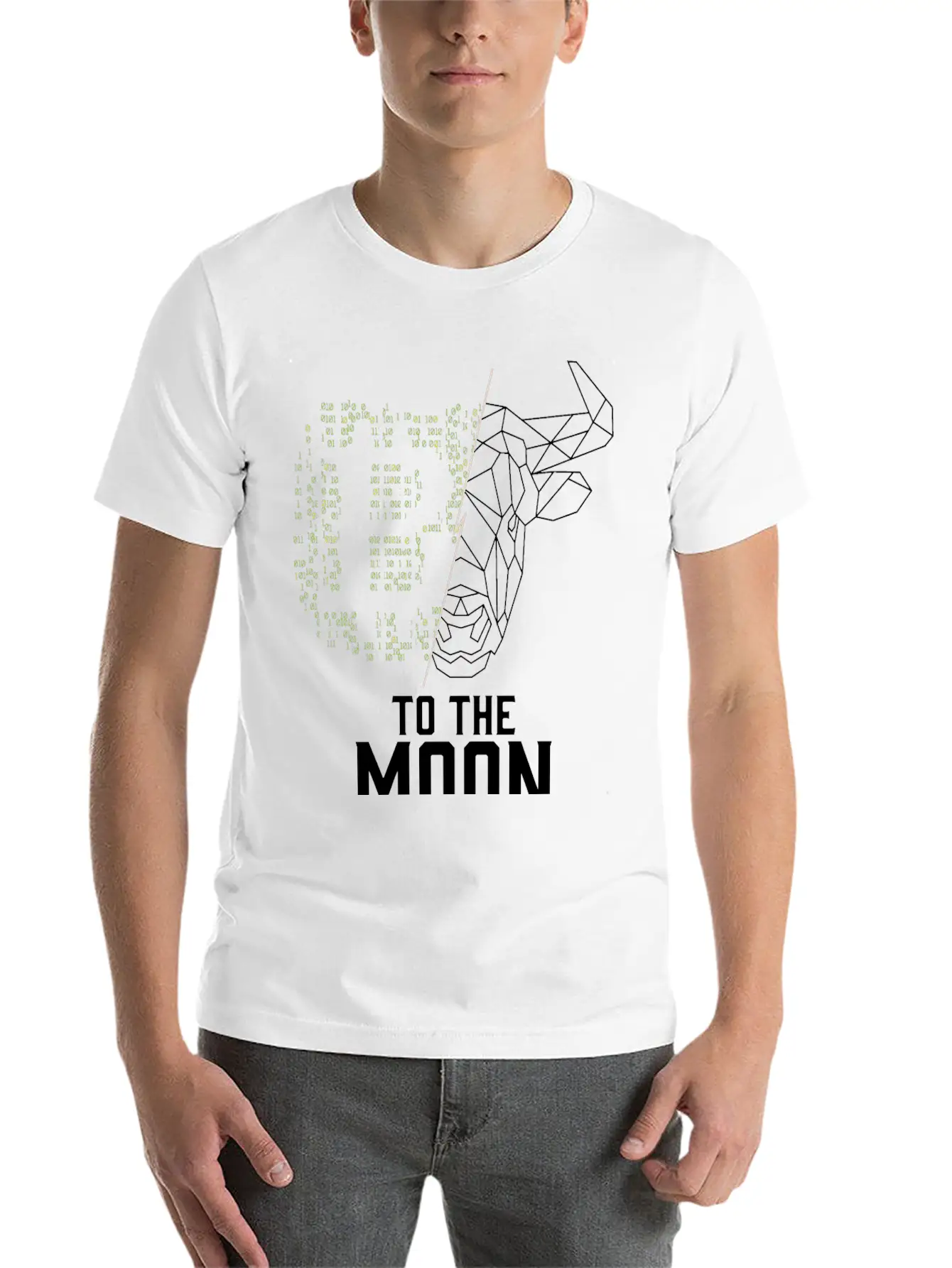 Bitcoin Matrix To The Moon Invest Hodler Mining Lightweight Cotton T-Shirt – Daily Comfort Graphic Shirt