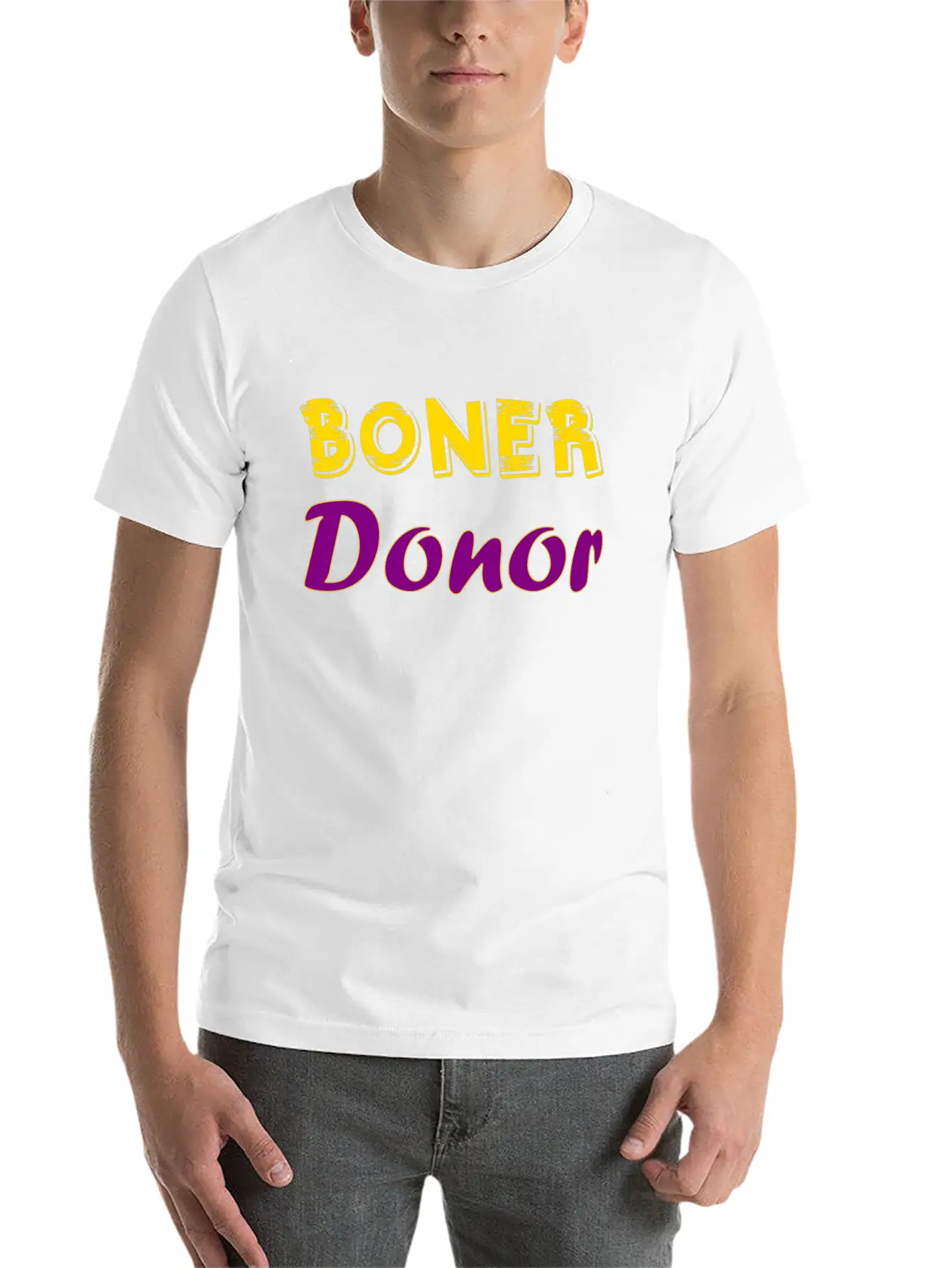 Boner Donor Lightweight Cotton T-Shirt – Daily Comfort Graphic Shirt