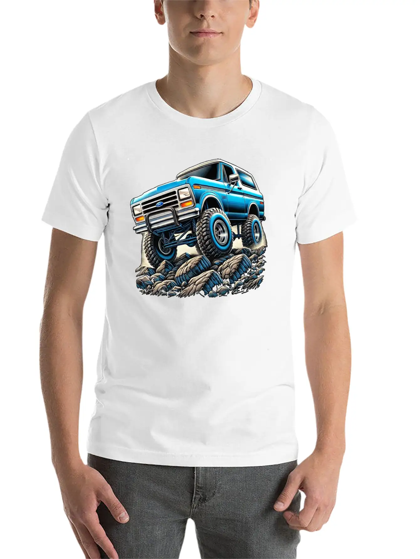 Bullnose Bronco Crawler Lightweight Cotton T-Shirt – Daily Comfort Graphic Shirt