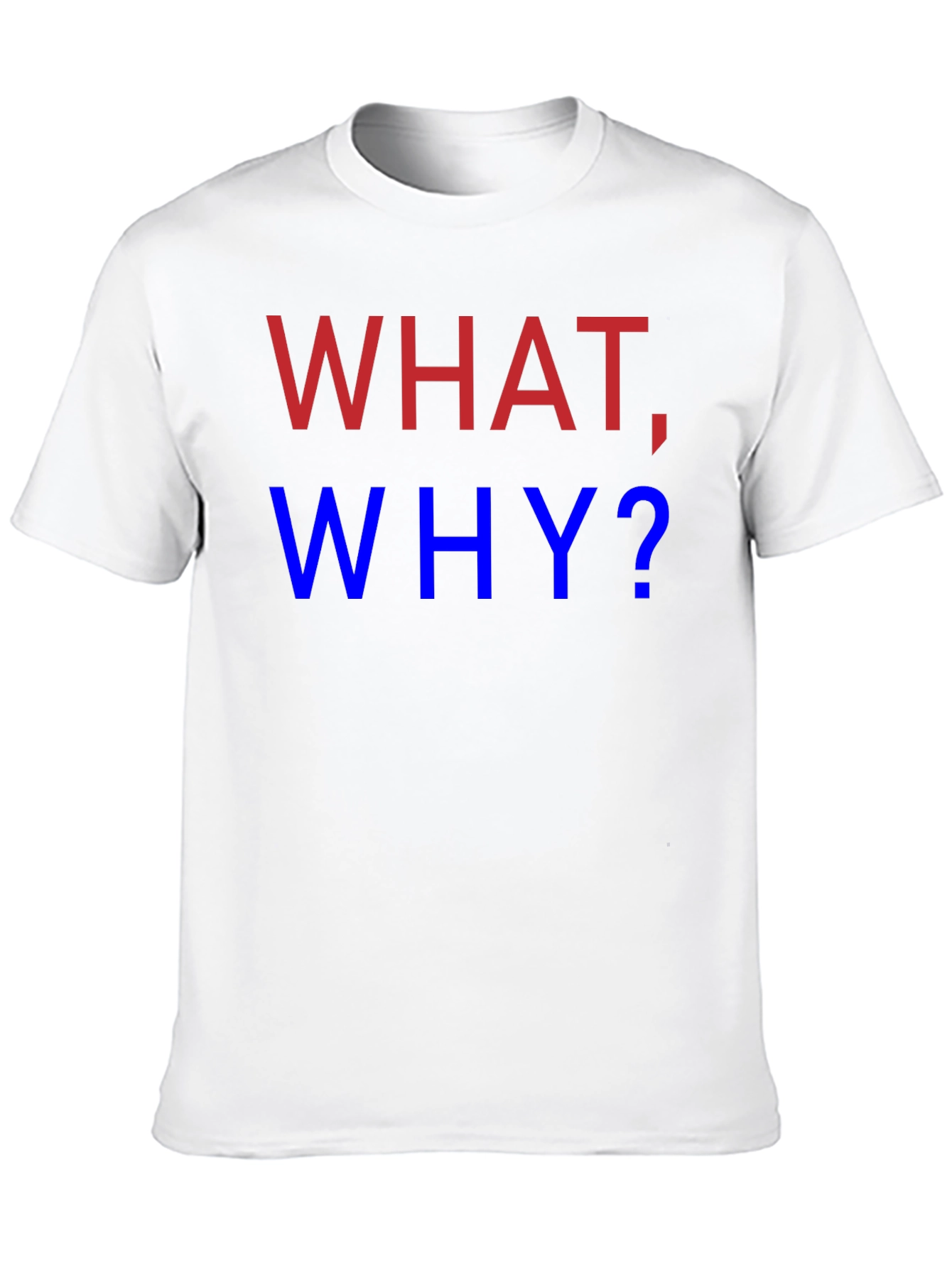 What Why? Graphic Tee - Mens Black T-Shirt