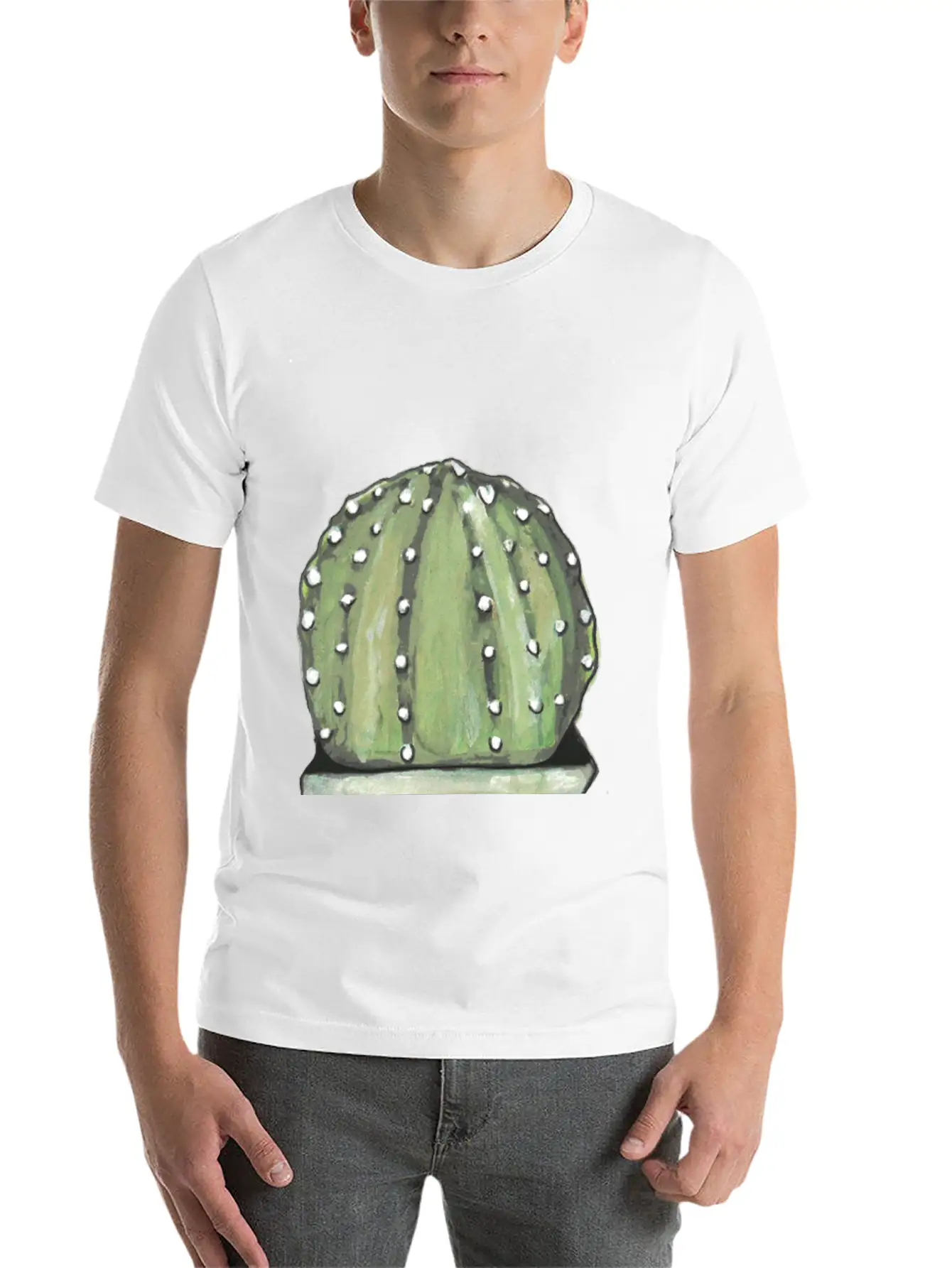 Cactus Lightweight Cotton T-Shirt – Daily Comfort Graphic Shirt