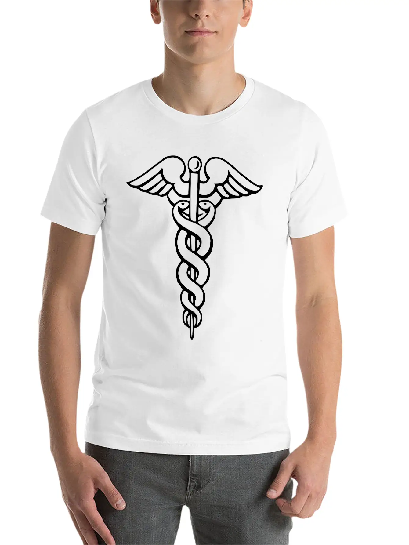 Caduceus Lightweight Cotton T-Shirt – Daily Comfort Graphic Shirt