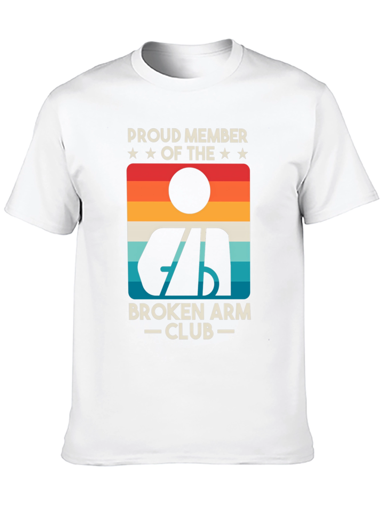 Broken Arm Club Tee - Retro Graphic T-Shirt