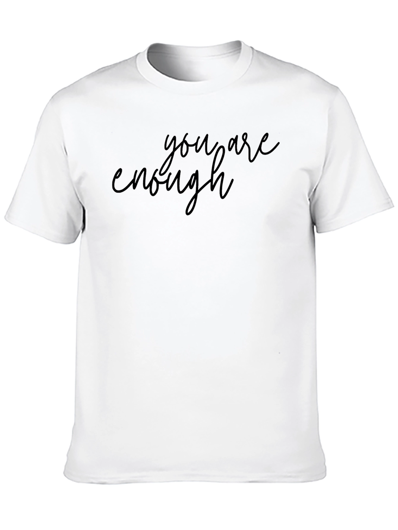 You Are Enough Graphic Black T-Shirt