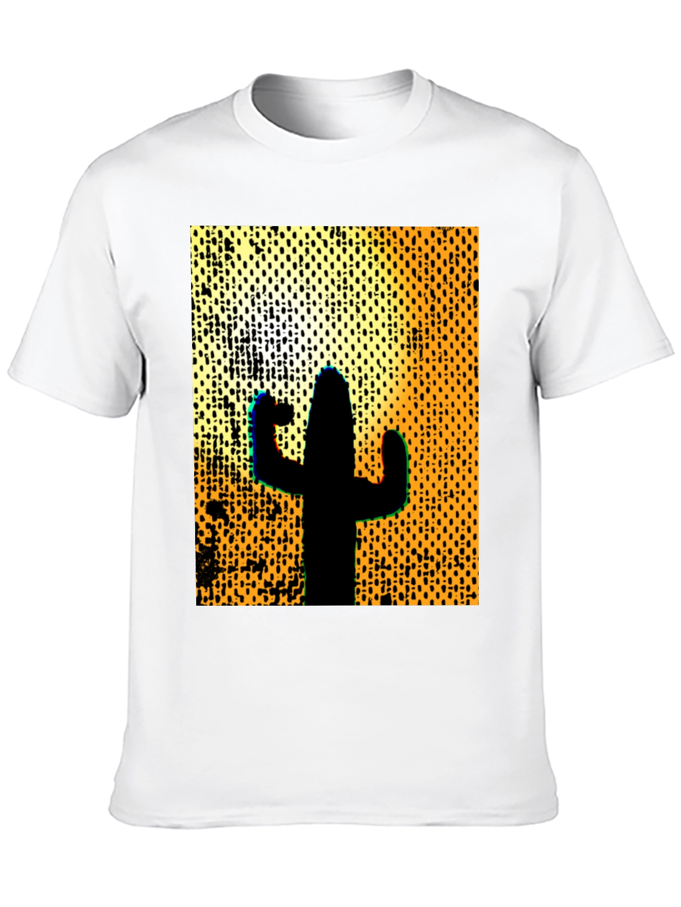 Cactus Silhouette Graphic Tee - Desert Style