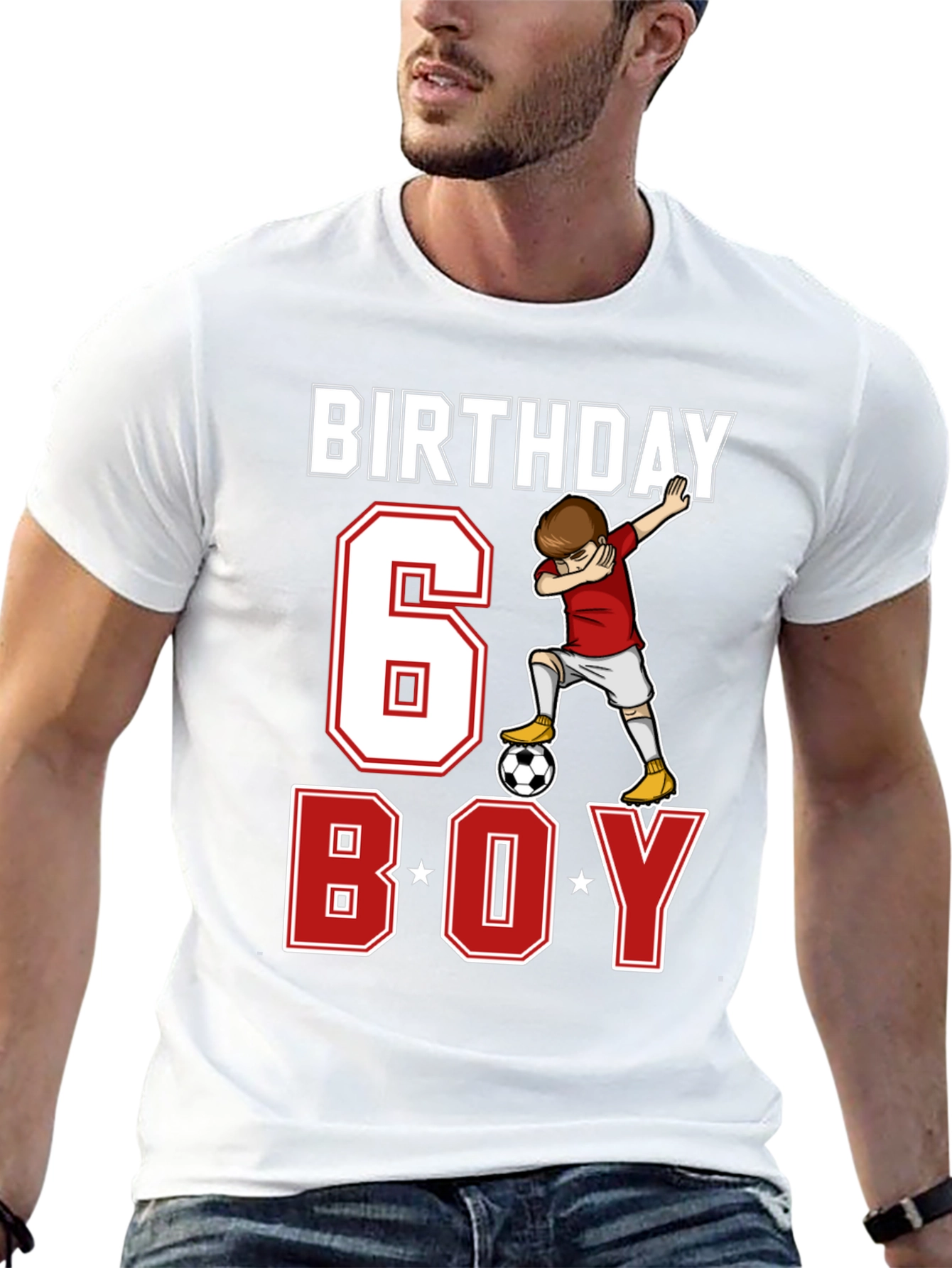 Birthday 6 Boy Soccer T-Shirt