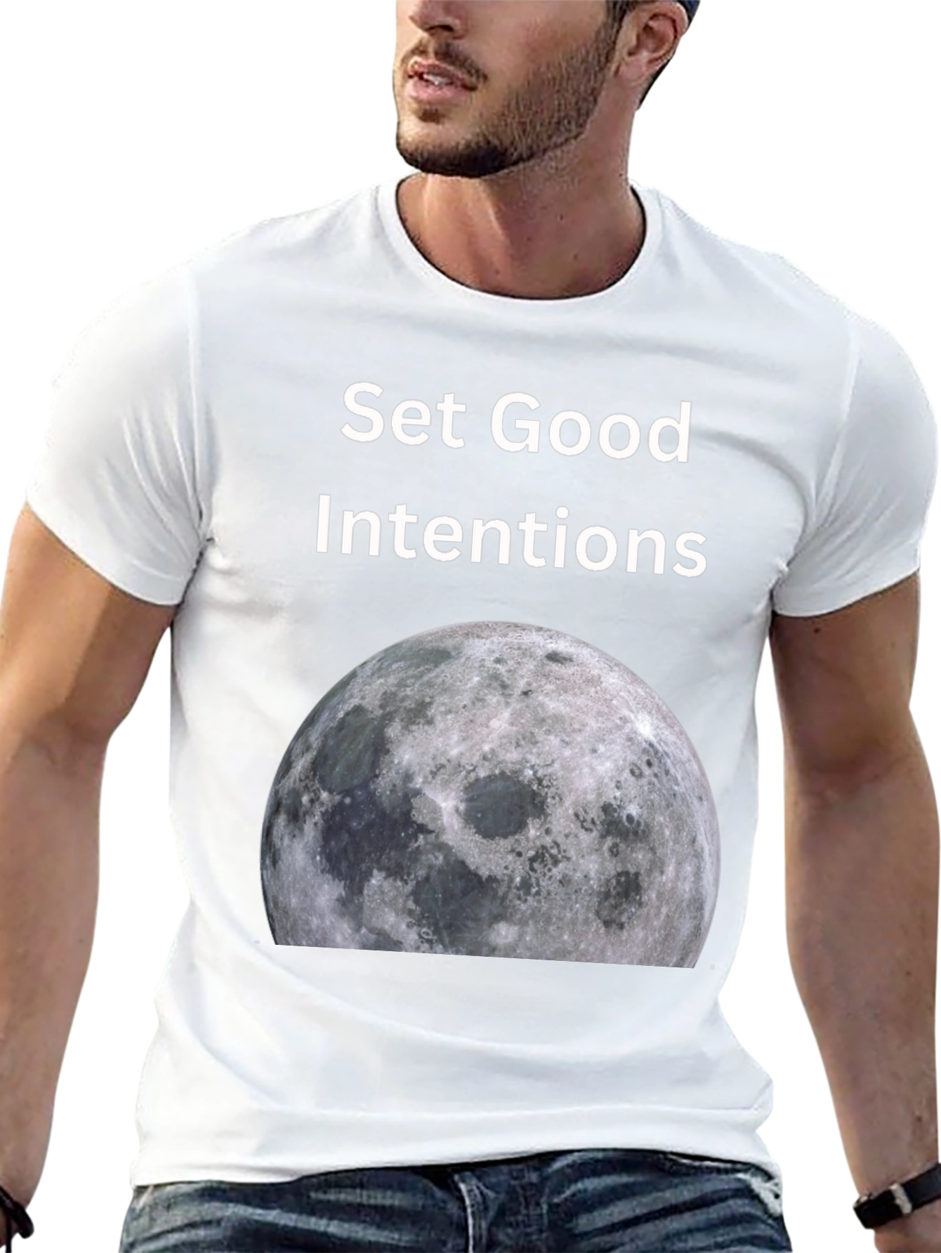 Set Good Intentions Moon Graphic Tee