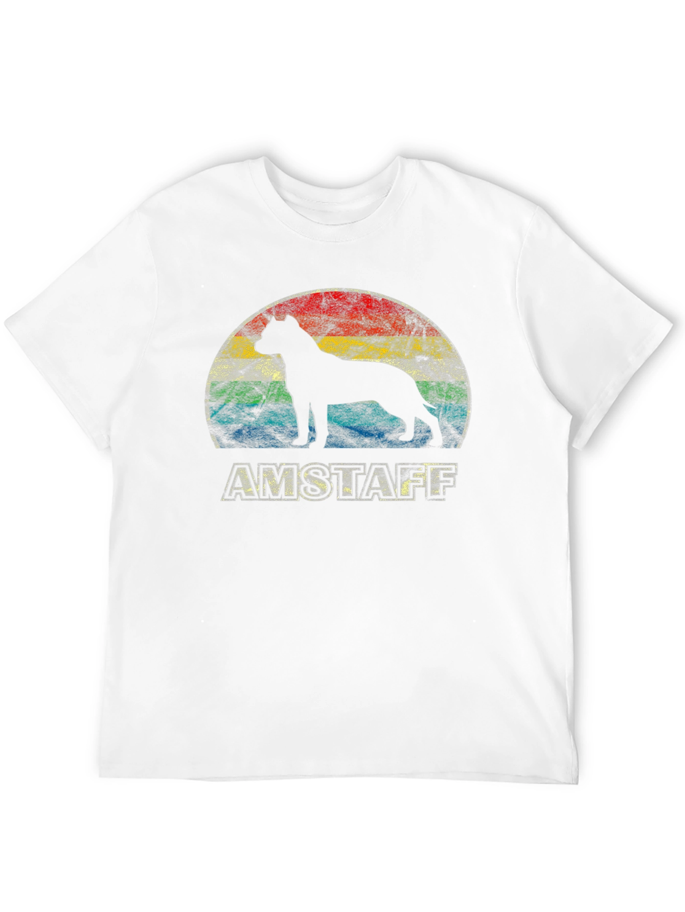 Amstaff Dog Silhouette T-Shirt