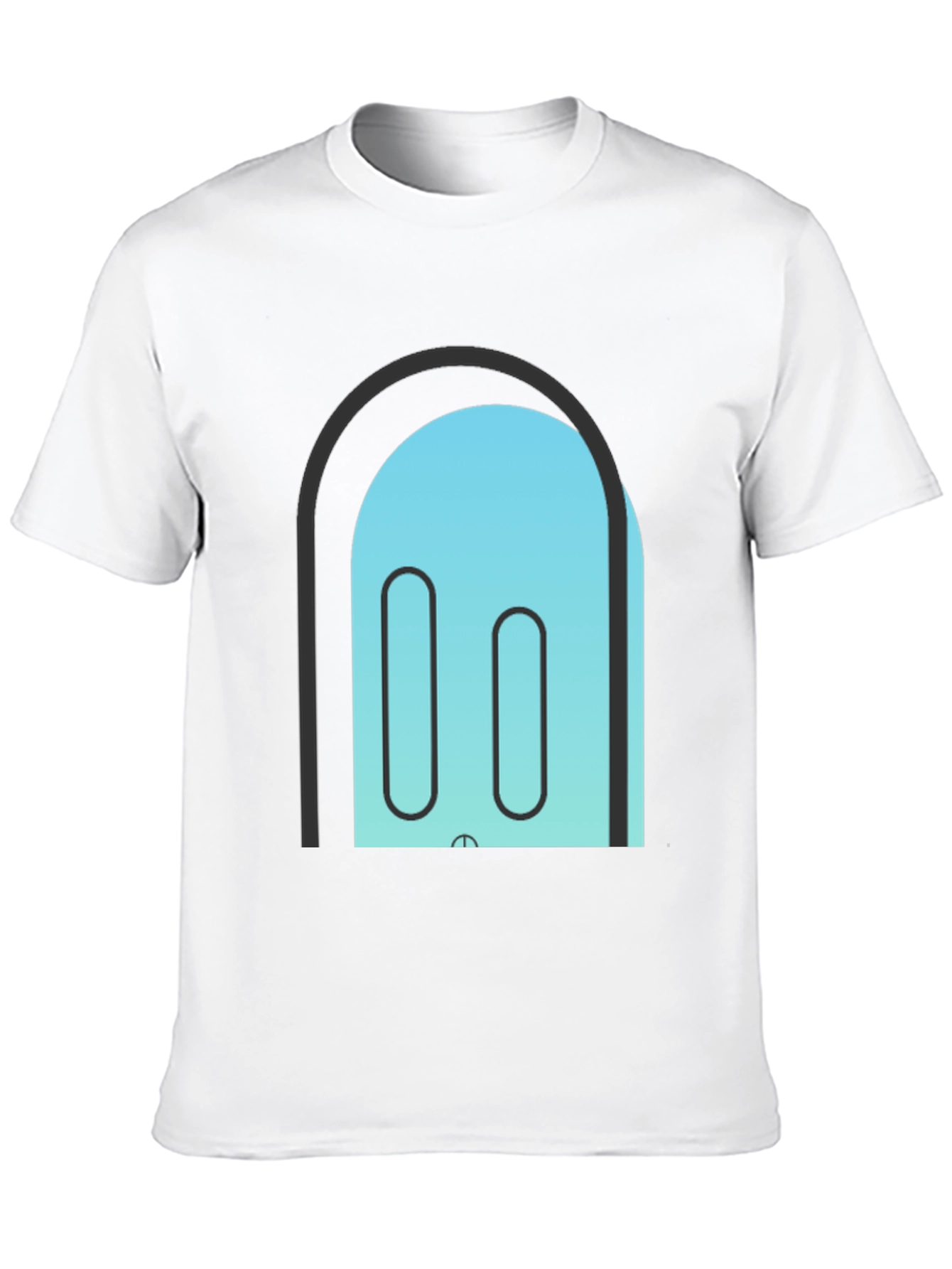 Abstract Portal T-Shirt - Black Cotton Blend