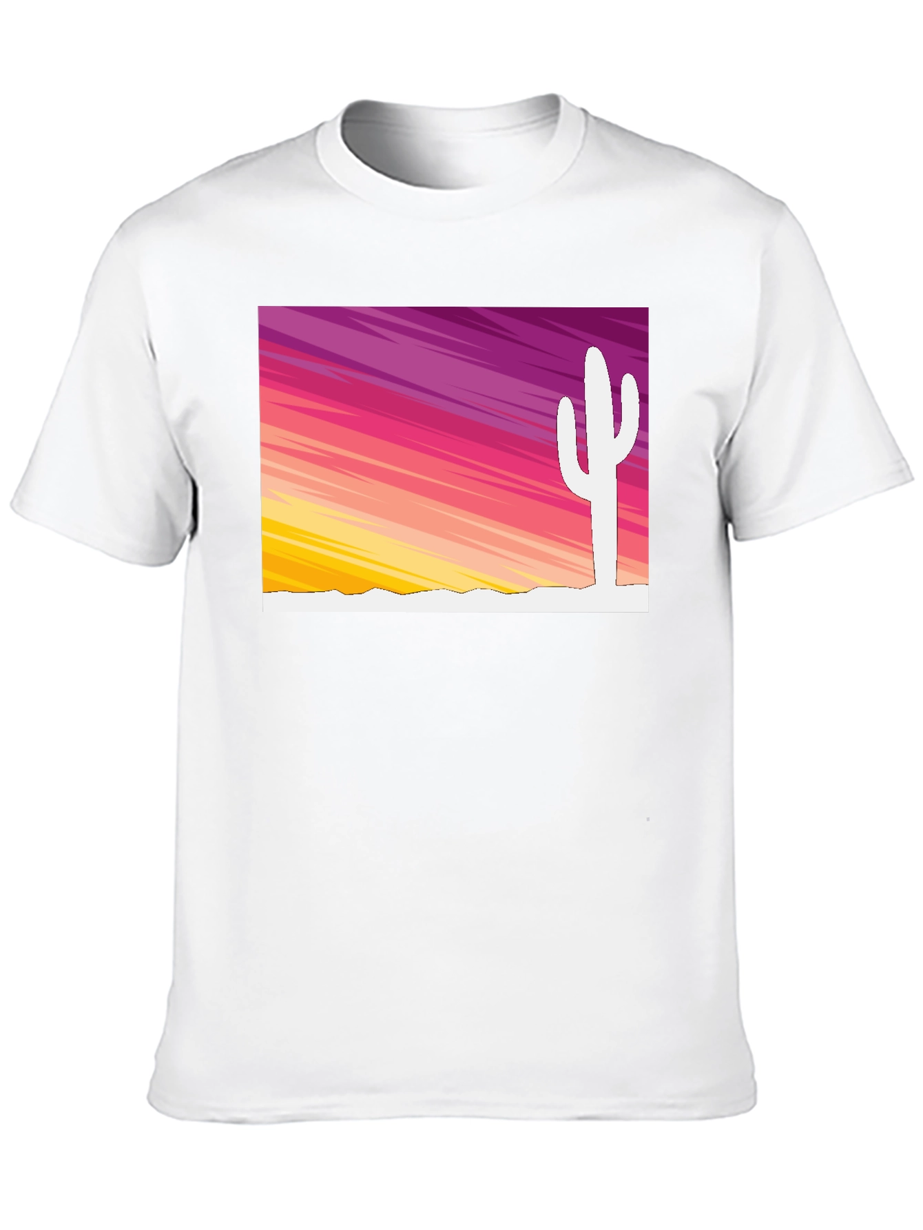 Sunset Cactus Graphic Tee - Stylish Desert Vibes