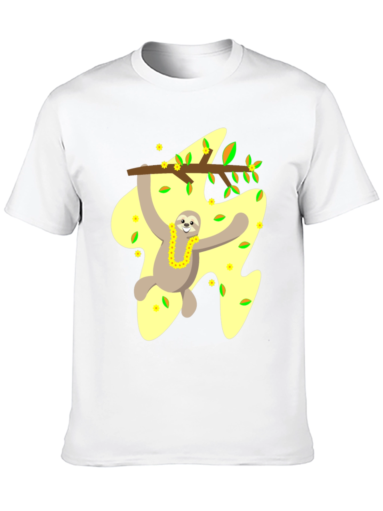 Sloth On Branch Graphic Tee