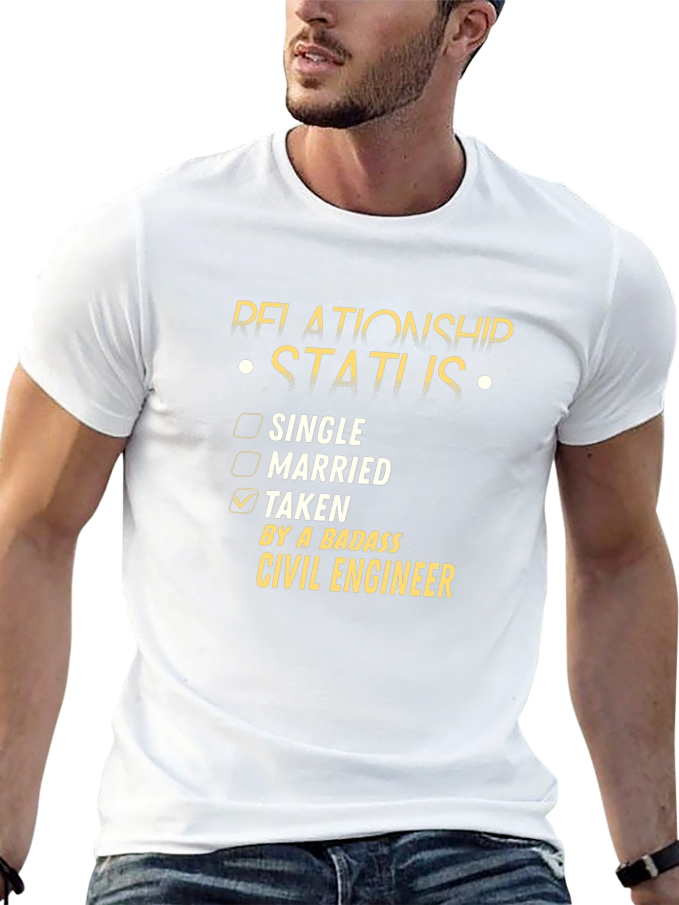 Relationship Status: Taken by a Badass Civil Engineer T-Shirt