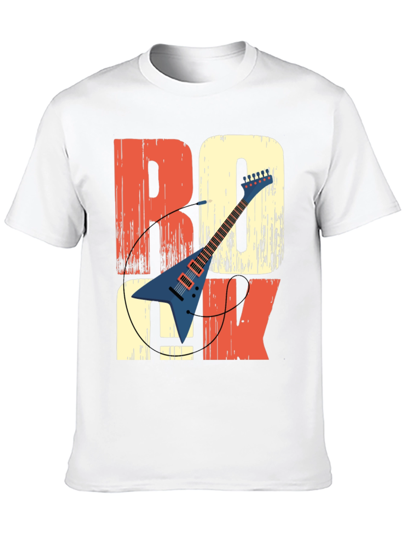 Retro Rock Guitar T-Shirt