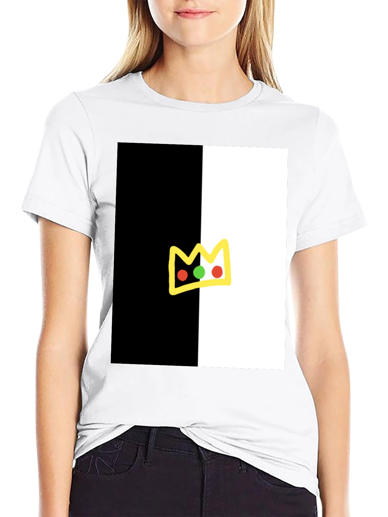Black and White Crown T-Shirt