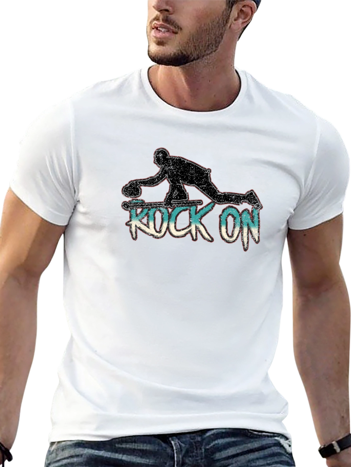Rock On Curling T-Shirt