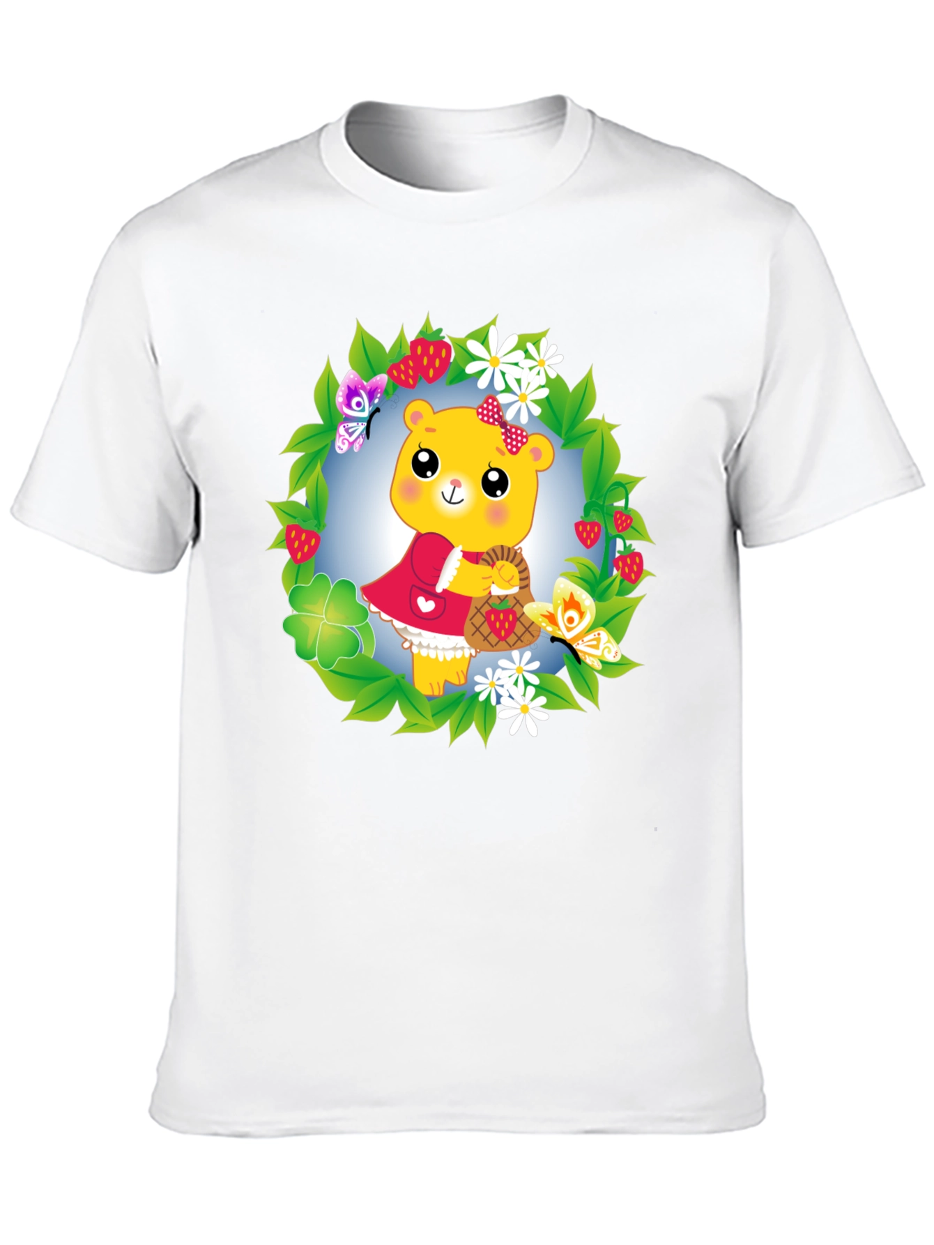 Bear in Wreath Graphic Tee