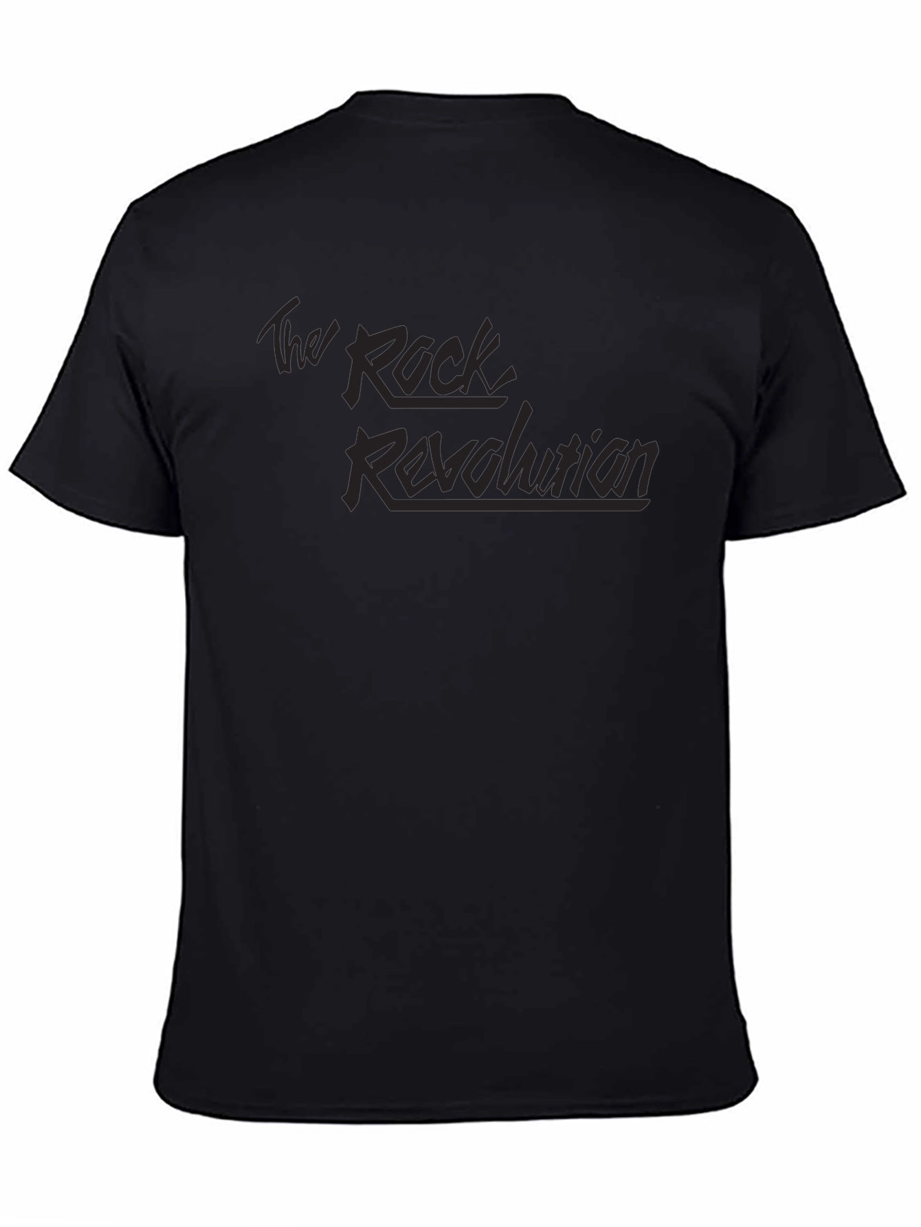The Rock Revolution Black Graphic T-Shirt