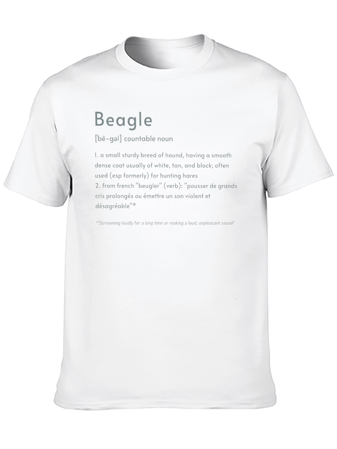 Beagle Definition Graphic Tee - Dog Lovers T-Shirt