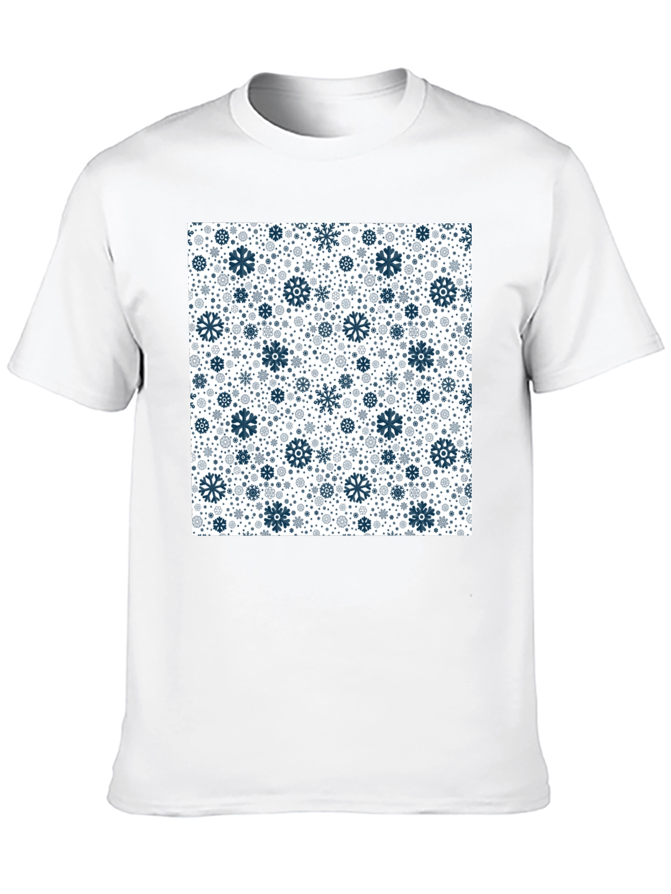 Winter Snowflake Pattern T-Shirt