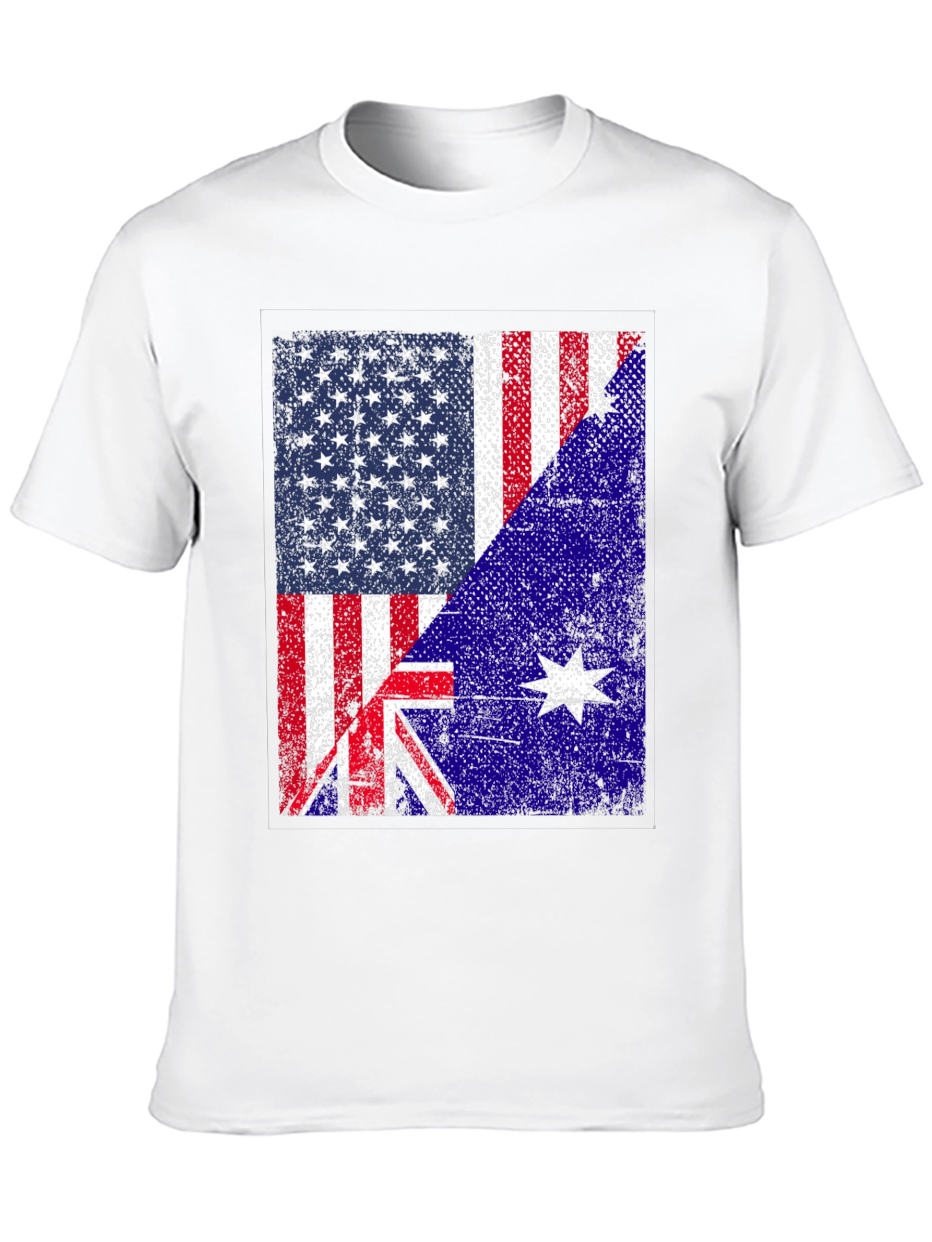 US Australia Flag Graphic T-Shirt