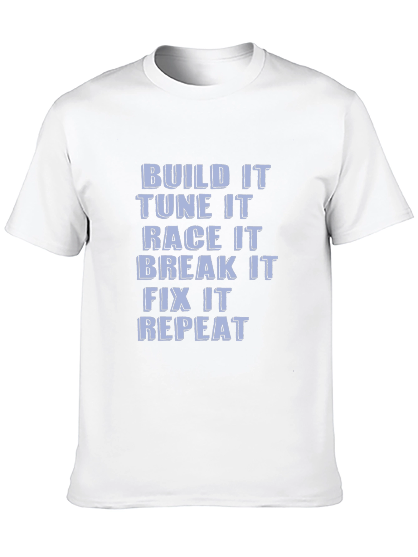 Build Tune Race Repeat Black Graphic Tee