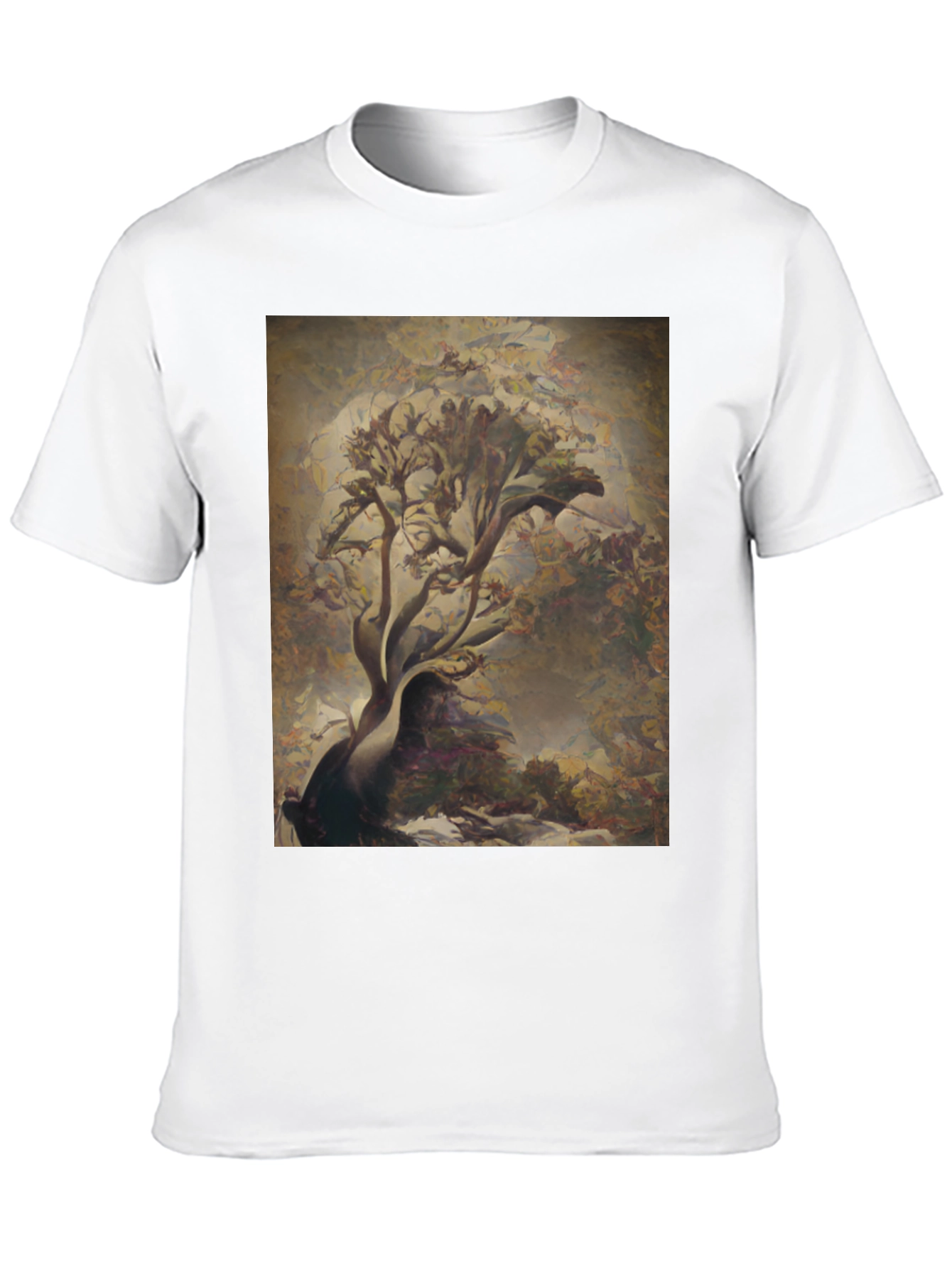 Abstract Tree Art Black Tee