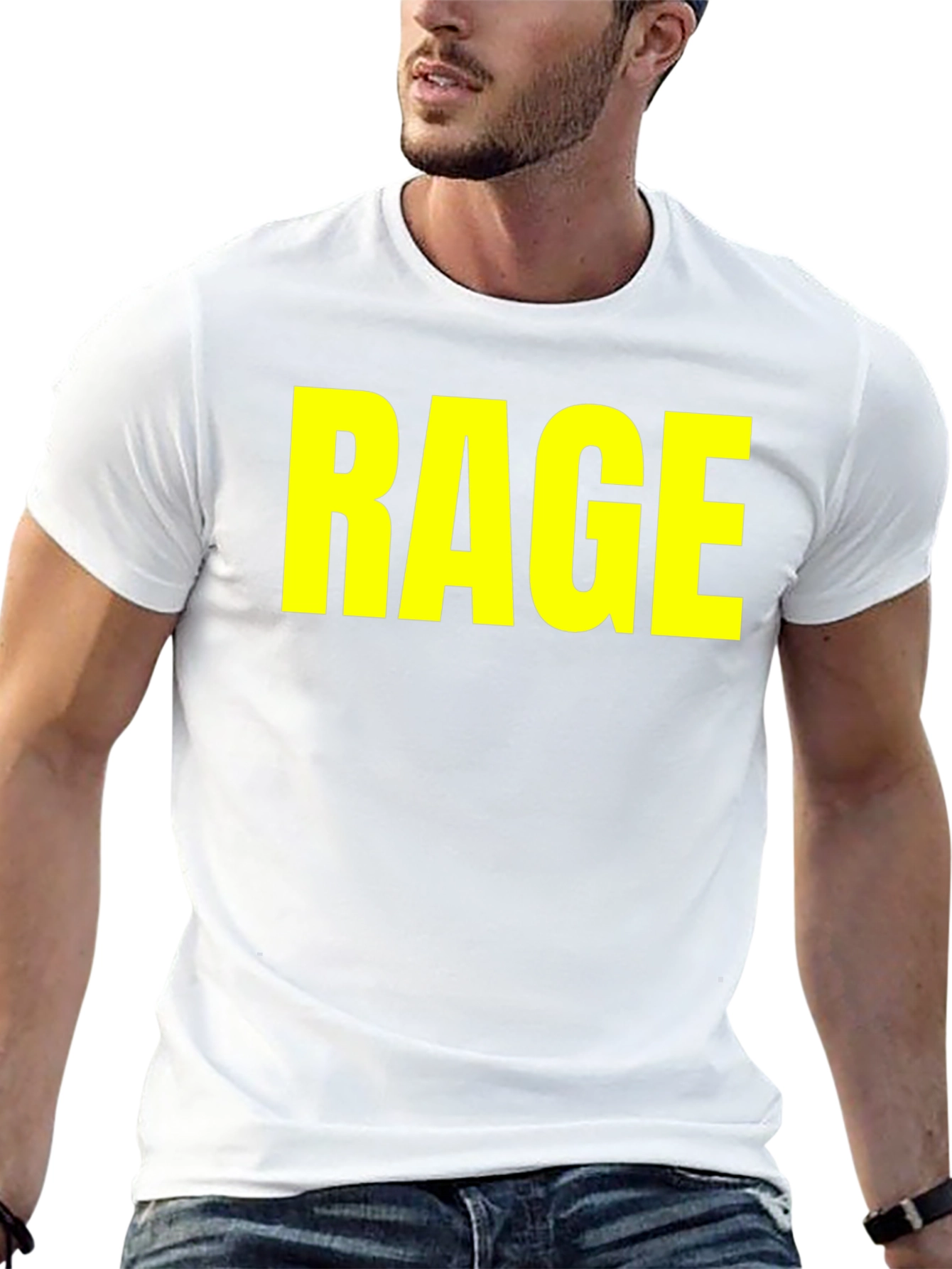 RAGE Graphic Tee - Bold Statement Black T-Shirt