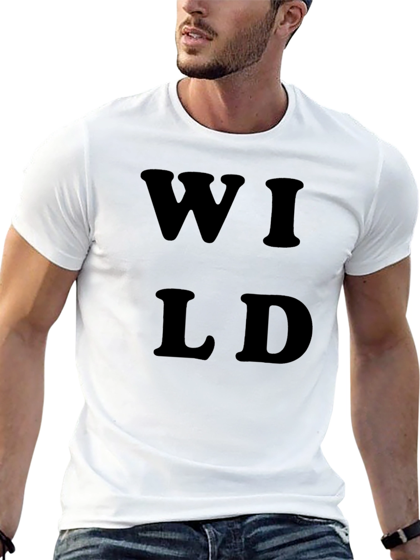 Wild Graphic Tee - Mens Black T-Shirt