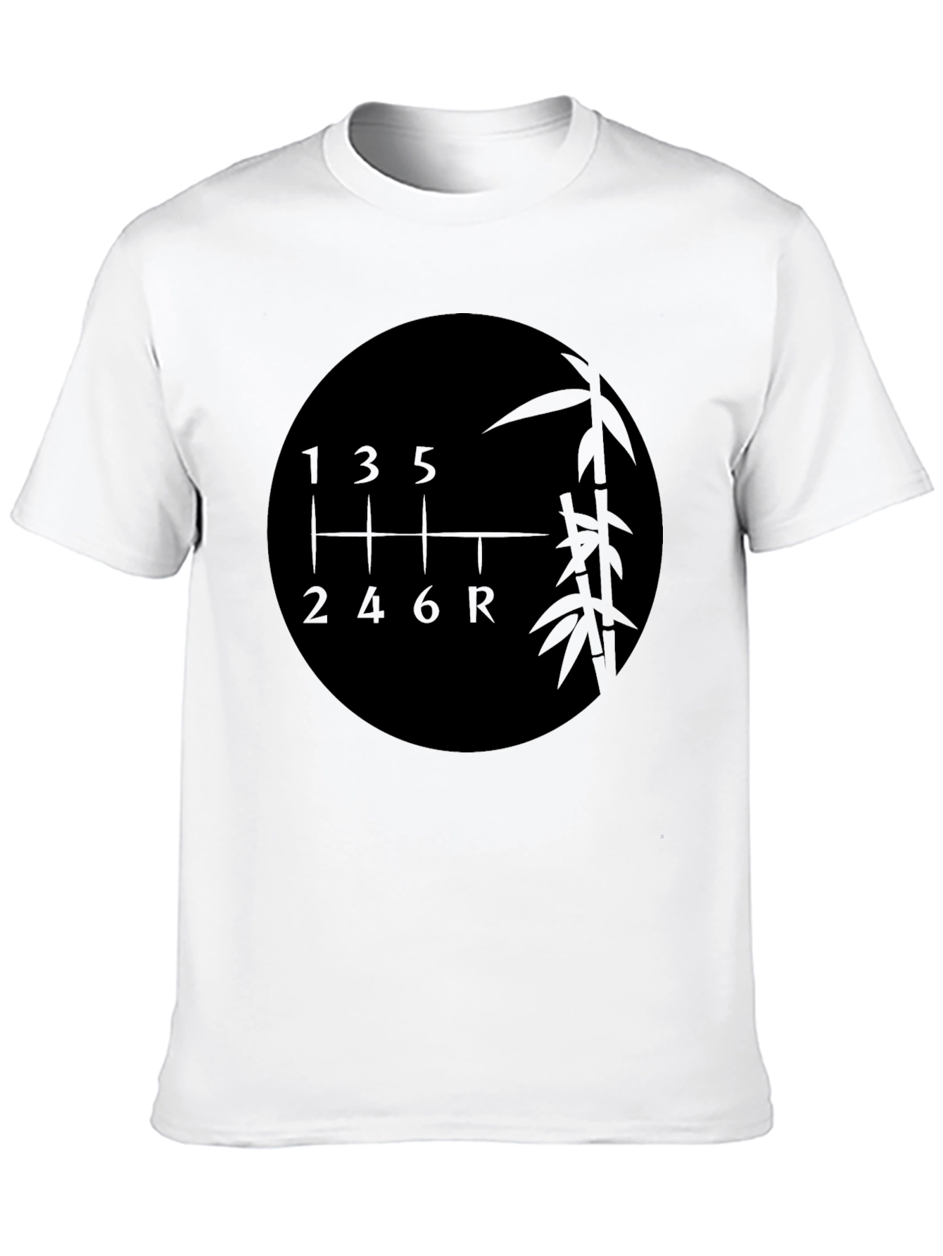 6-Speed Bamboo Shift Pattern Graphic Tee