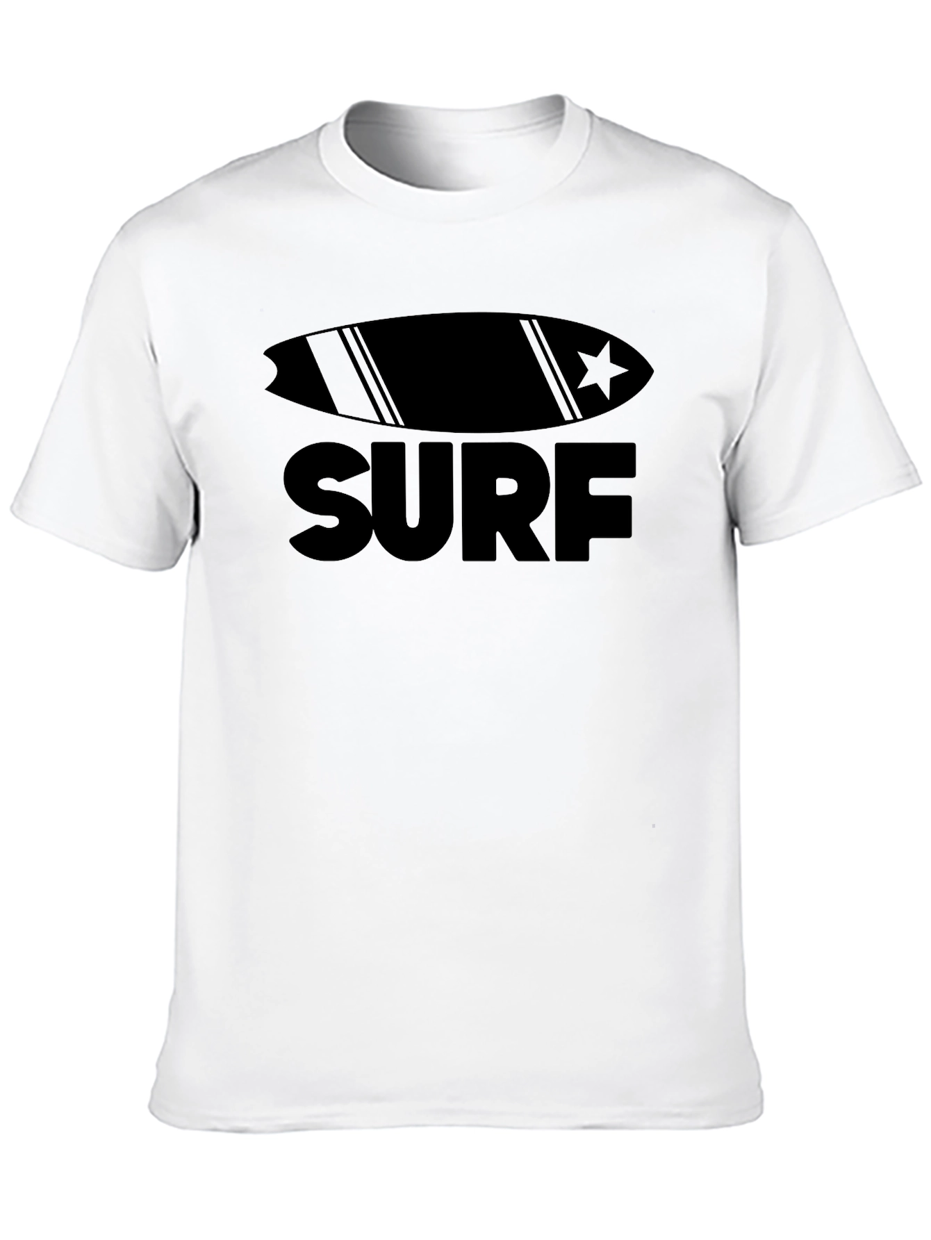 Surfboard Graphic Black T-Shirt