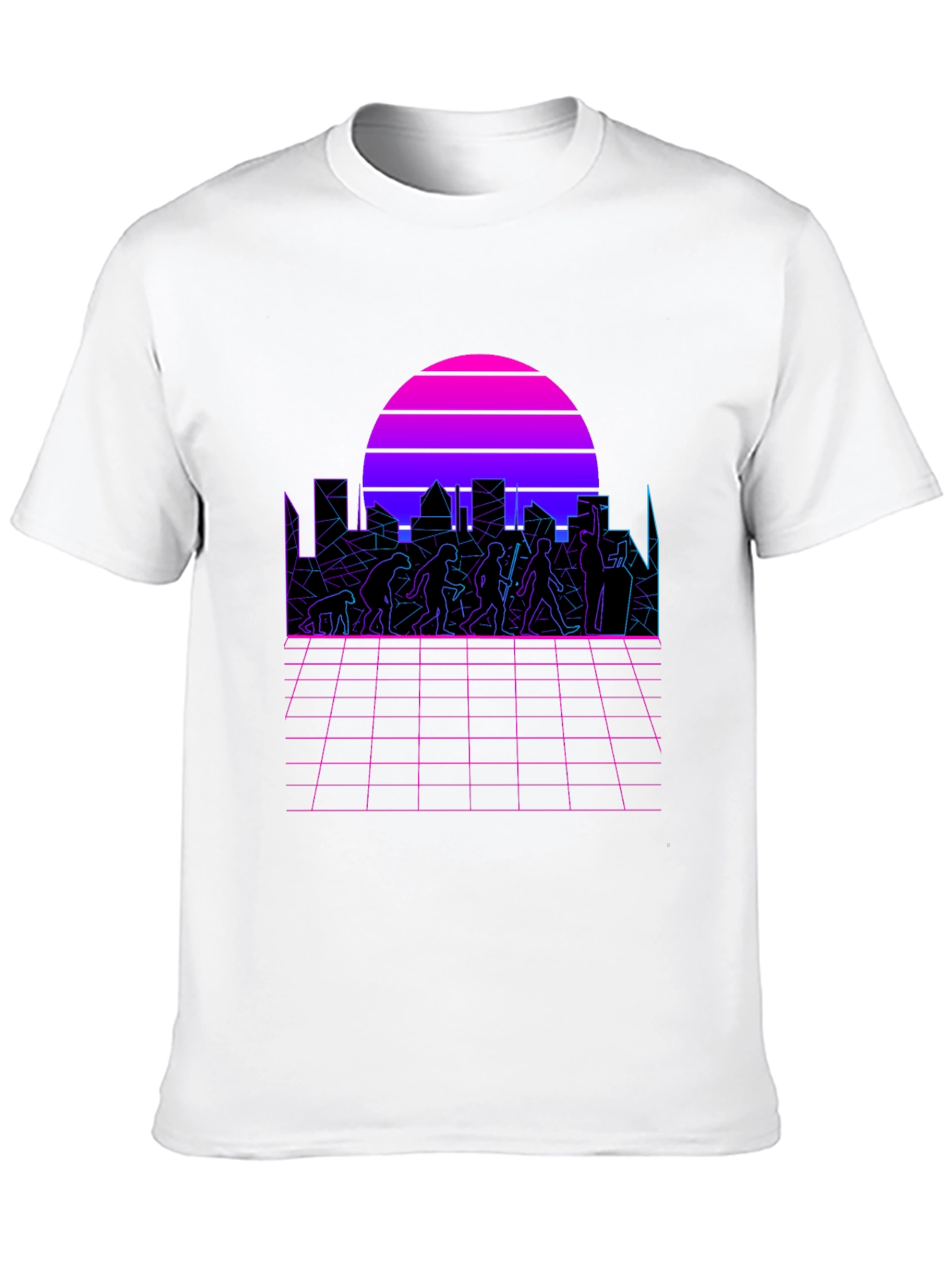 Retro Evolution T-Shirt - Synthwave Design