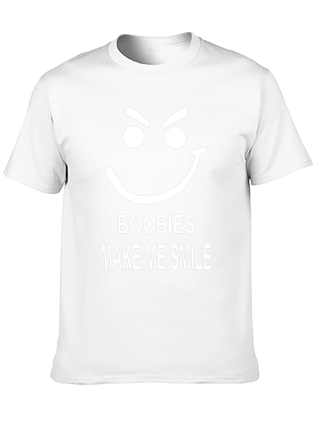 Boobies Make Me Smile Graphic Tee