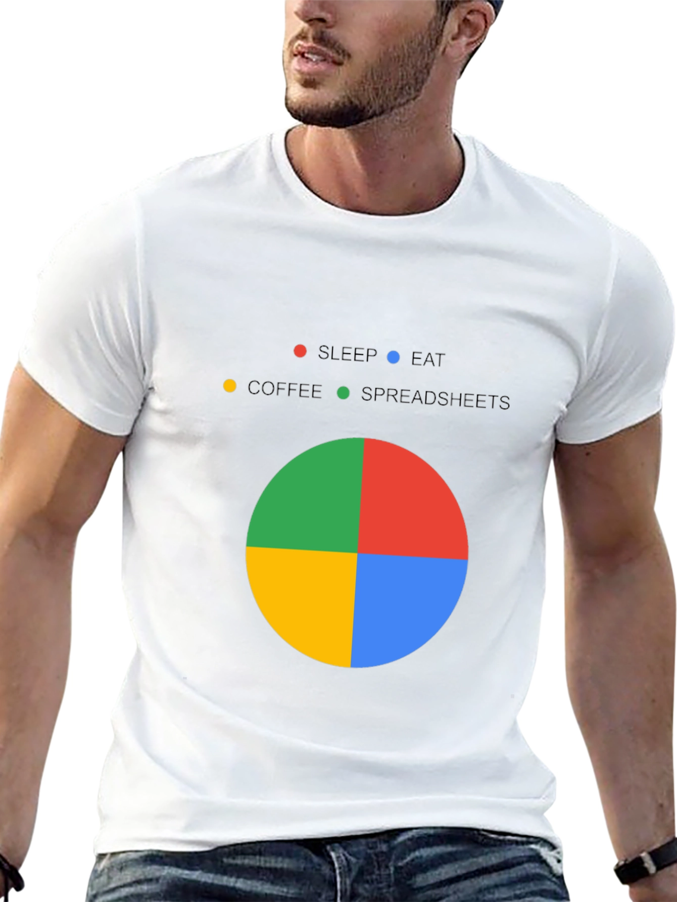 Spreadsheet Pie Chart T-Shirt - Excel Lover Gift