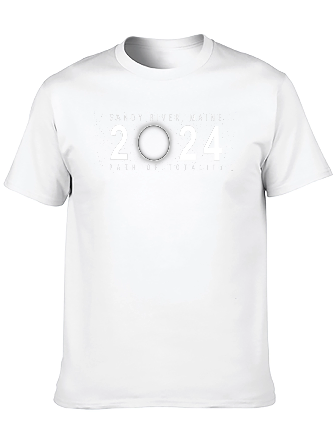 Sandy River Maine 2024 Path of Totality Eclipse T-Shirt