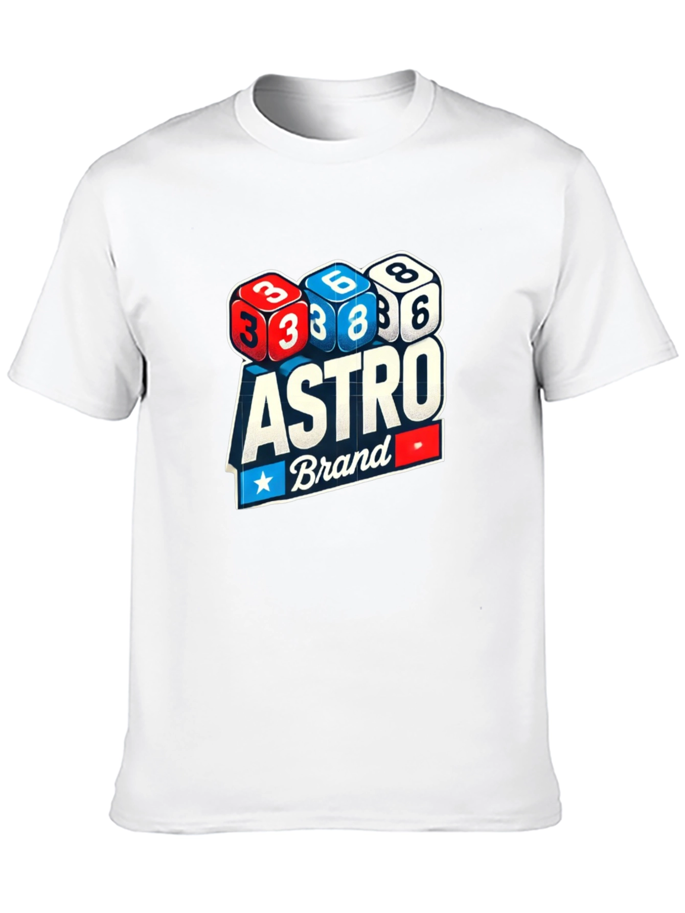 Astro Brand Dice Graphic Black T-Shirt