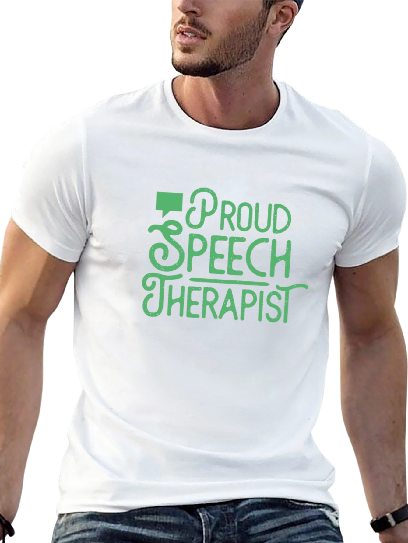 Proud Speech Therapist Black T-Shirt