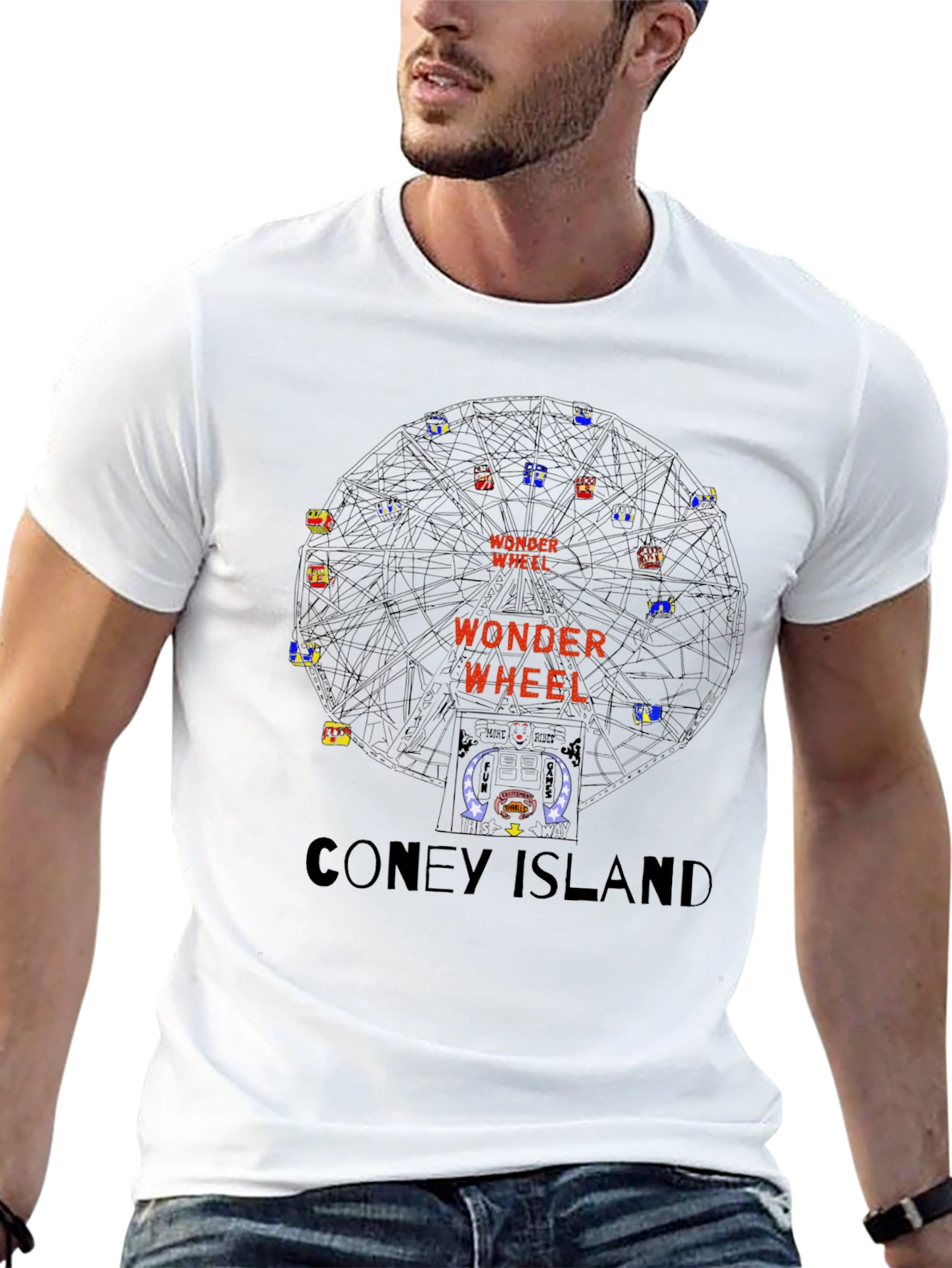 Wonder Wheel Coney Island T-Shirt - Retro Graphic Tee