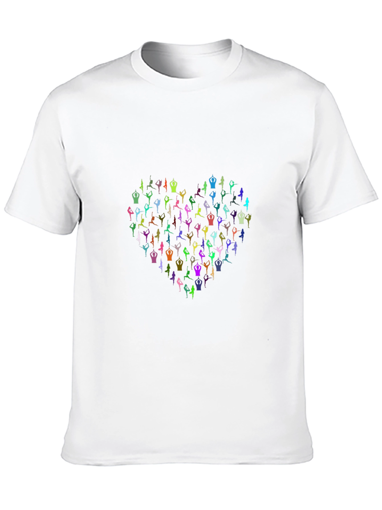 Yoga Heart Graphic Black T-Shirt