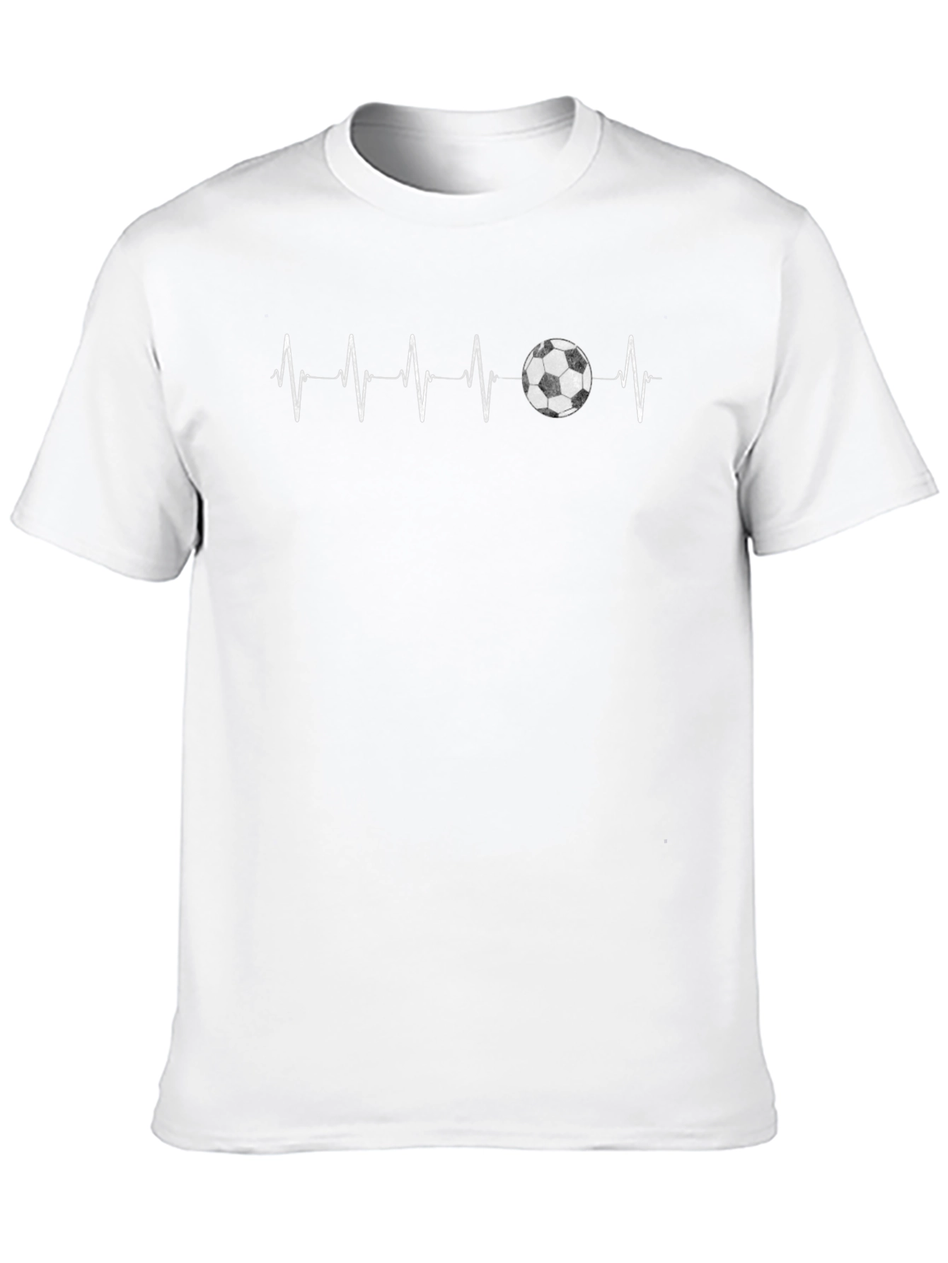 Soccer Heartbeat T-Shirt - Passionate Fan Tee