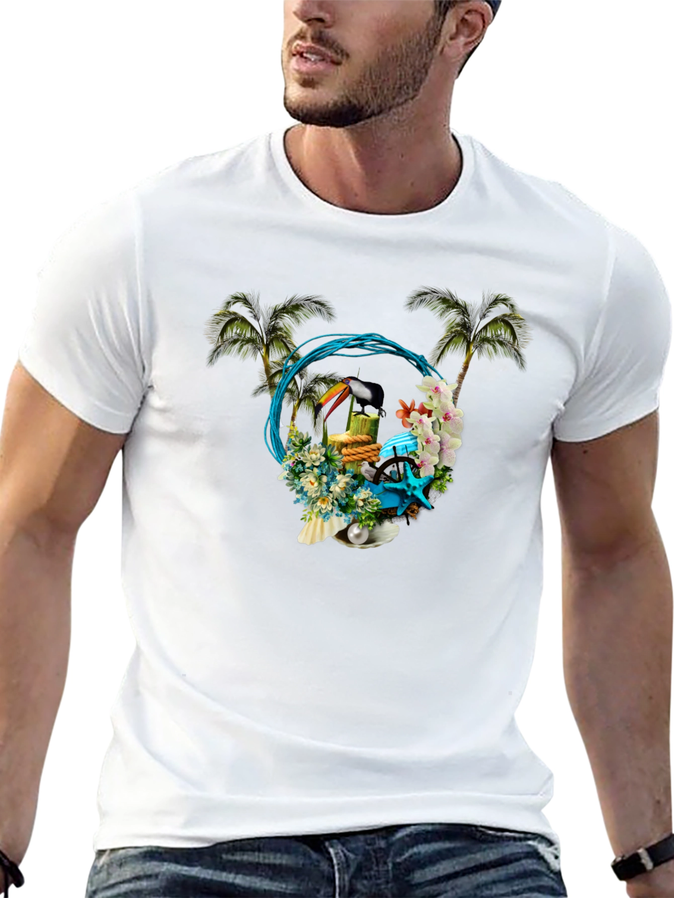 Tropical Beach Paradise T-Shirt