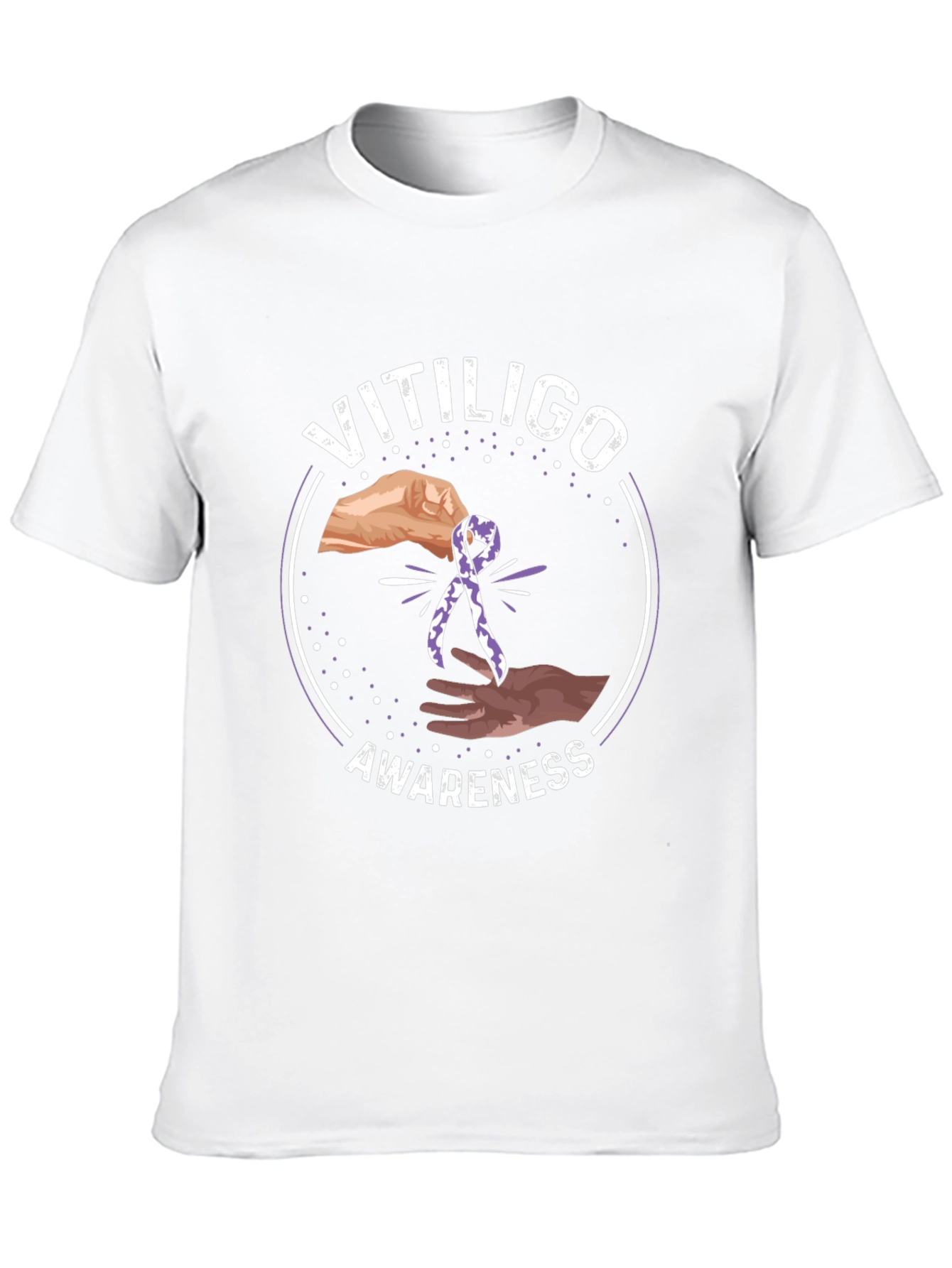 Vitiligo Awareness Ribbon T-Shirt