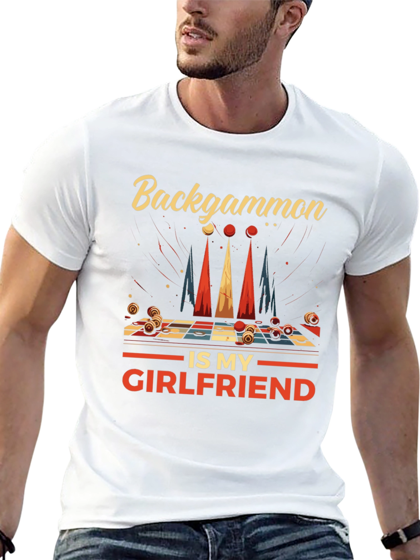 Backgammon is My Girlfriend Graphic Tee