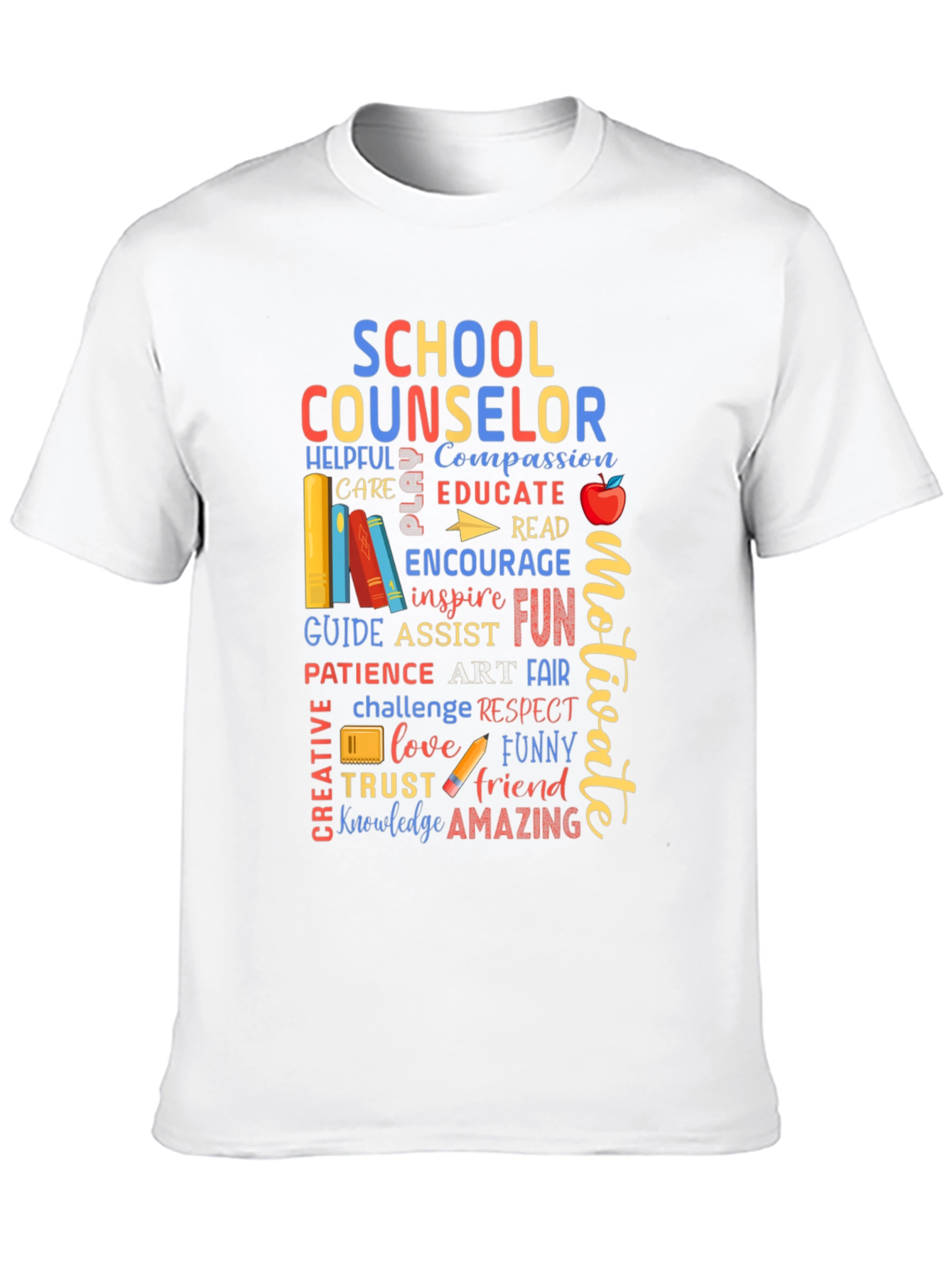 School Counselor Word Art T-Shirt