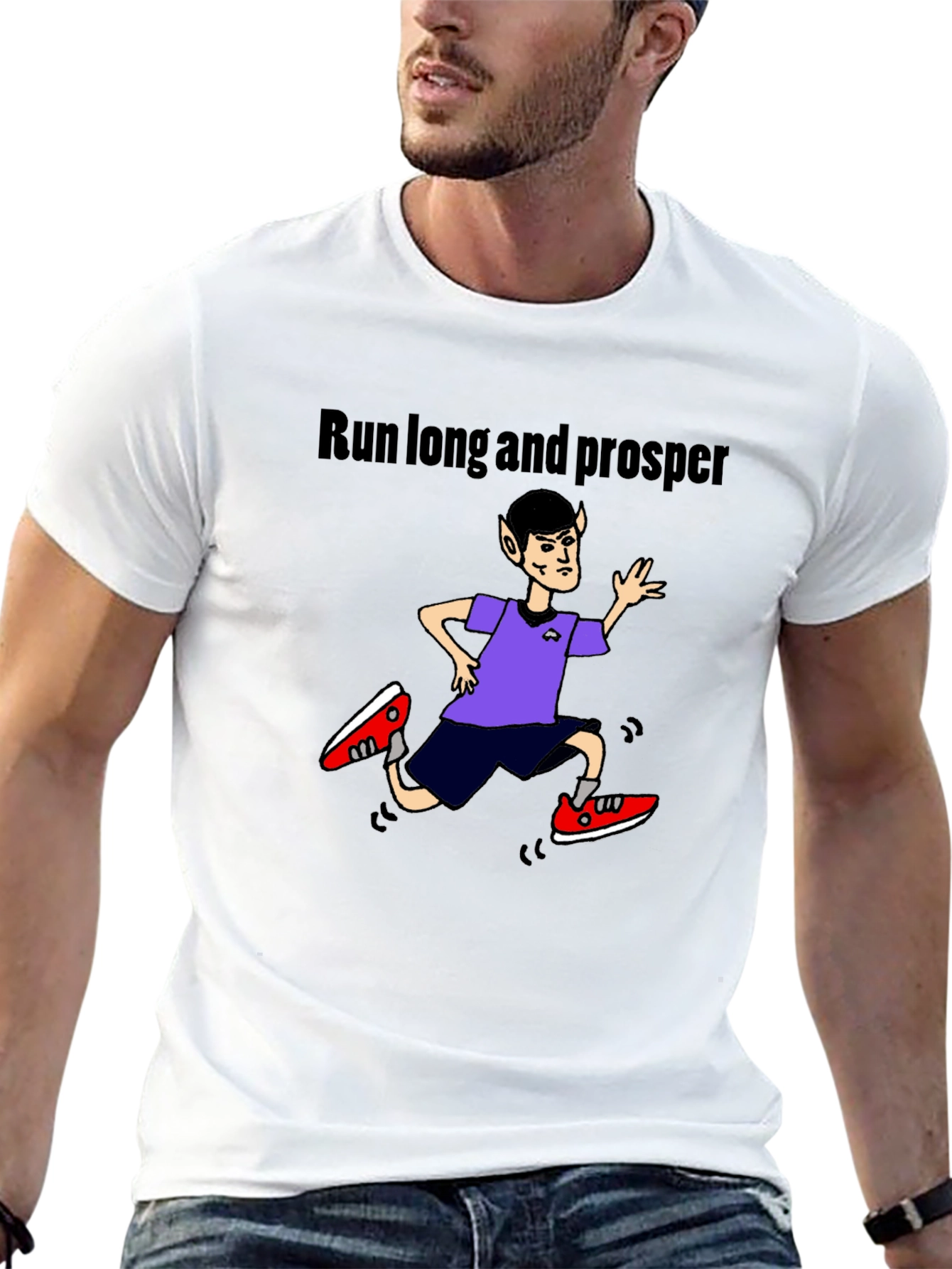 Run Long and Prosper Black T-Shirt