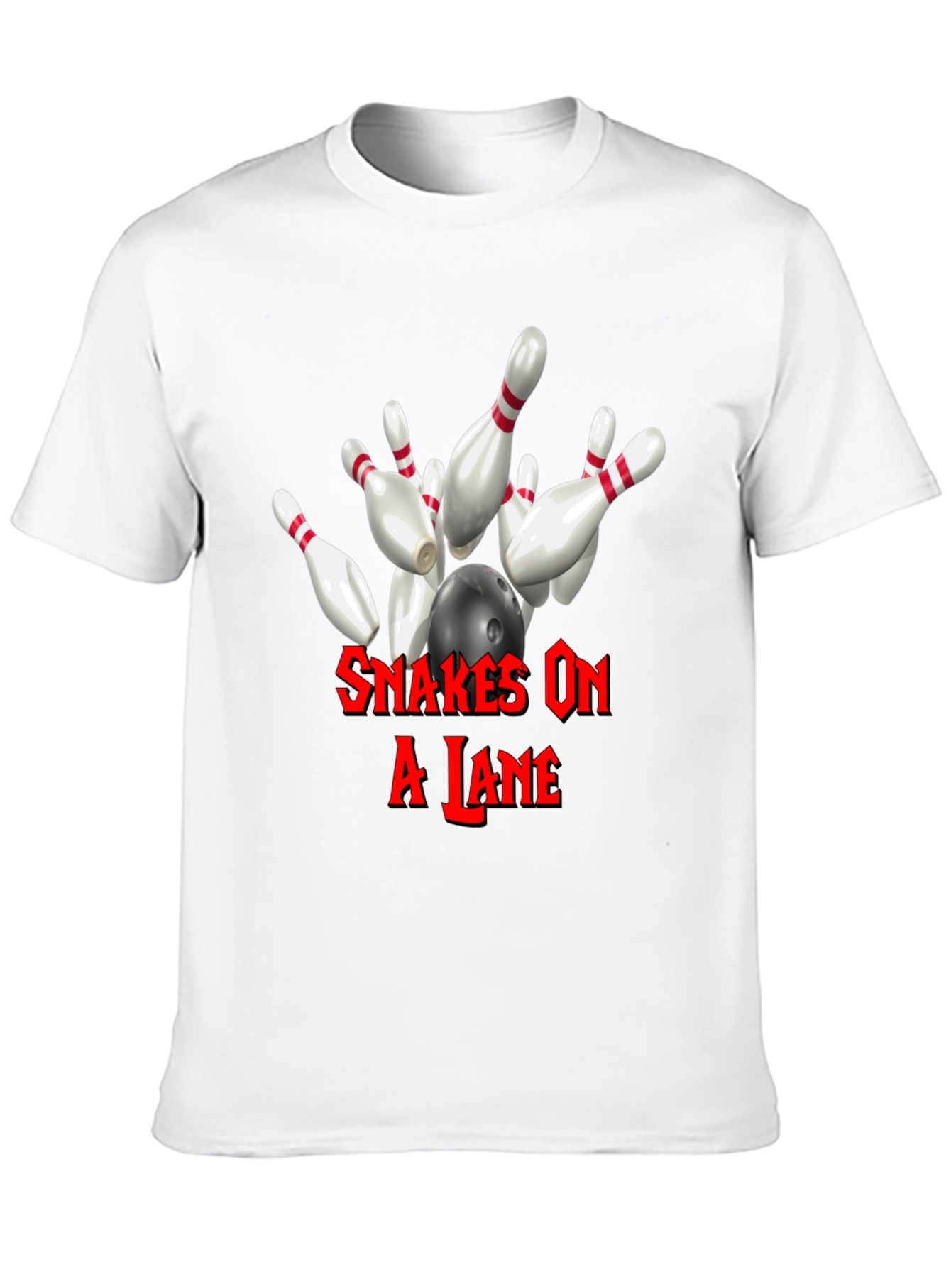 Snakes On A Lane Bowling T-Shirt