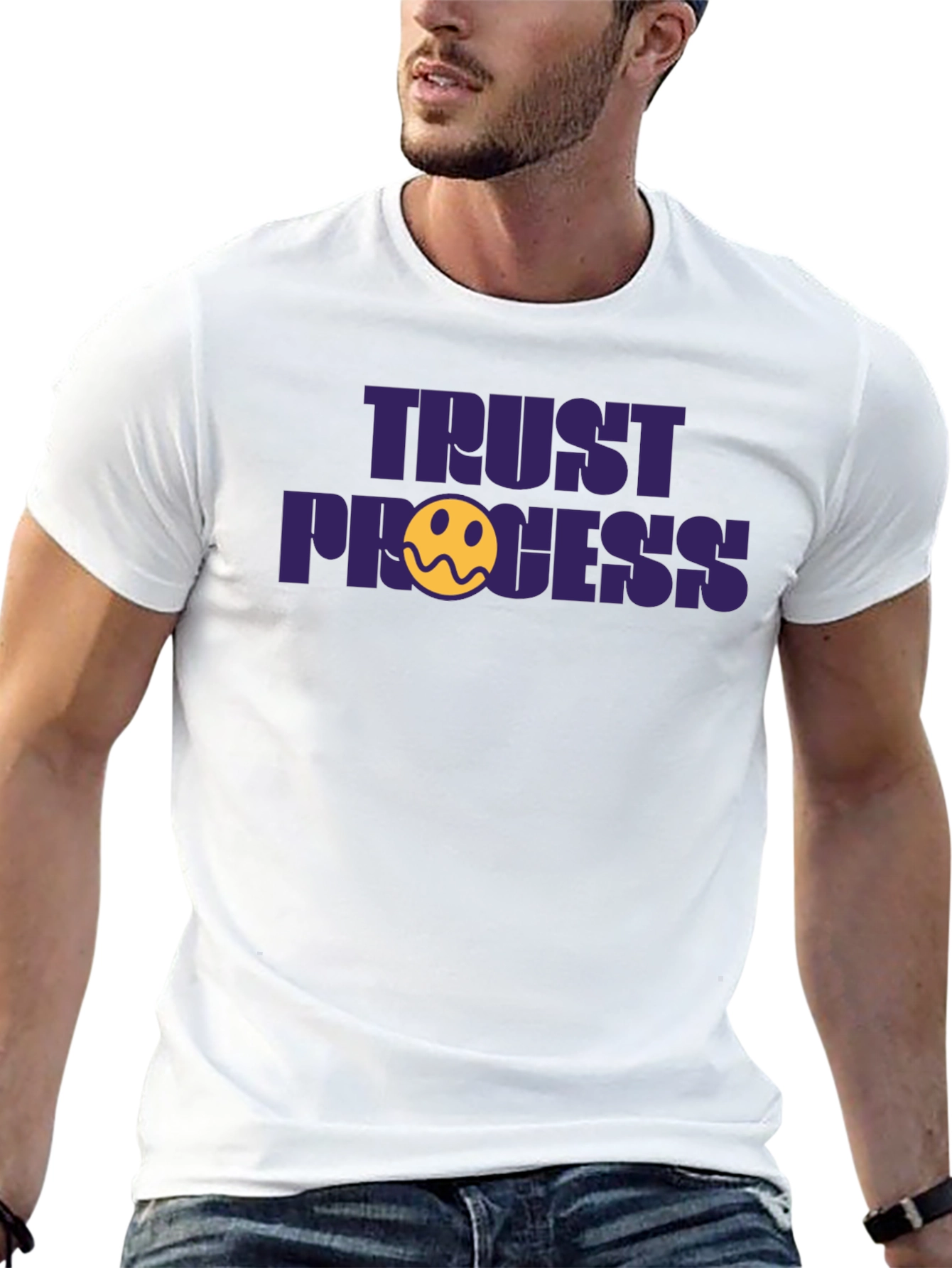 Trust the Process Graphic Tee - Black