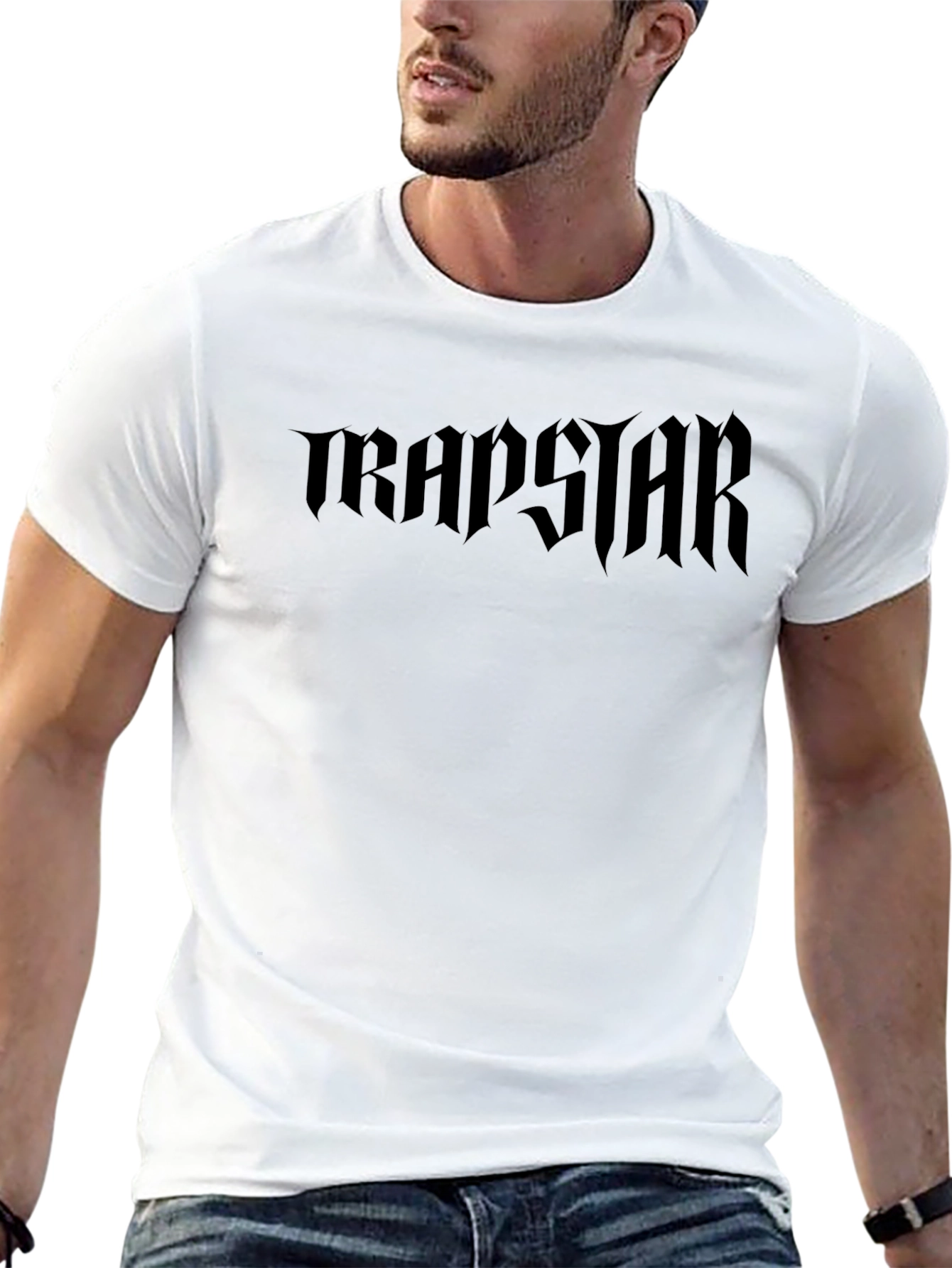 Trapstar Gothic Logo Black T-Shirt